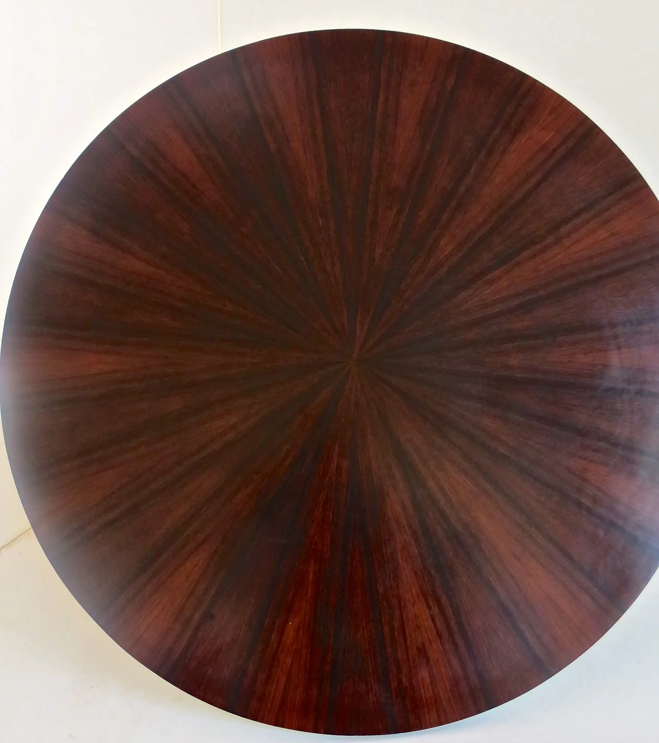 Rare large round mahogany coffee table attr. Paolo Buffa,1940 — photo 11