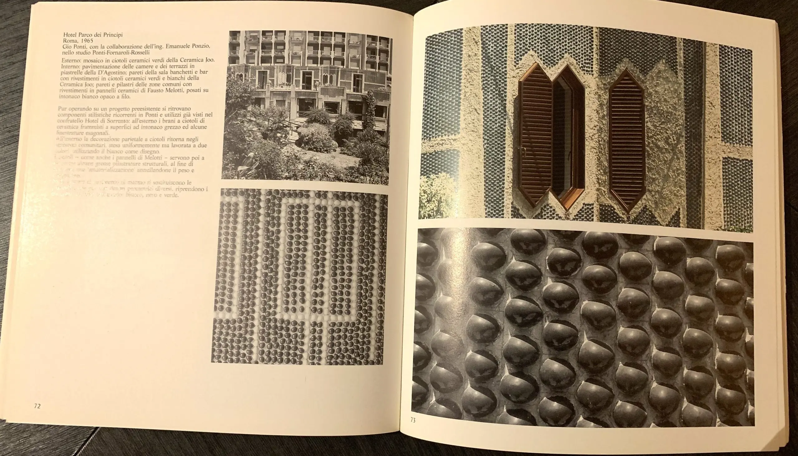 Gio Ponti , group of 100 green ovoid glazed ceramic tiles,1964 — photo 5