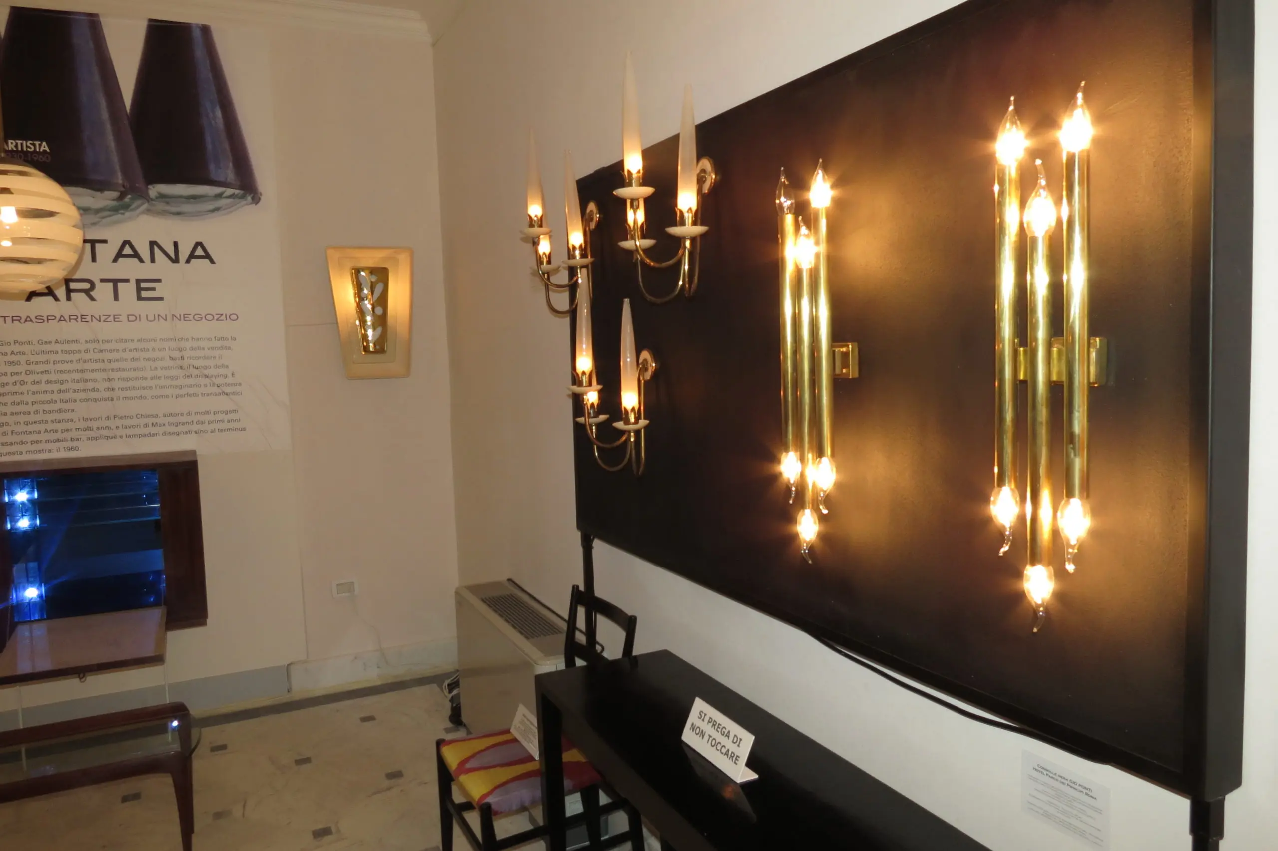 Rare Set of Three Angelo Lelli Wall Lights,1950 — photo 7