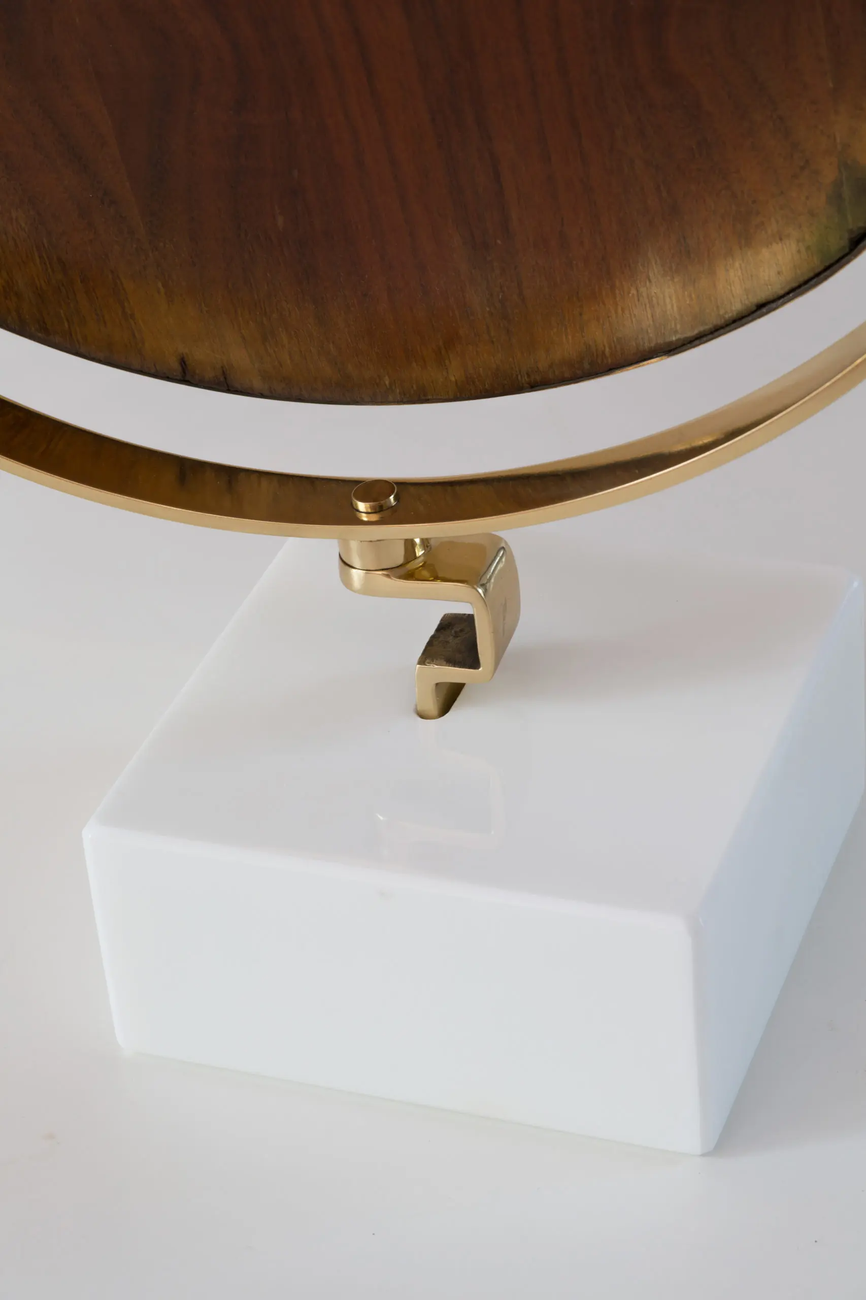 GIO PONTI vanity mirror "Fontana Arte" on white Carrara marble block,1955 — photo 5