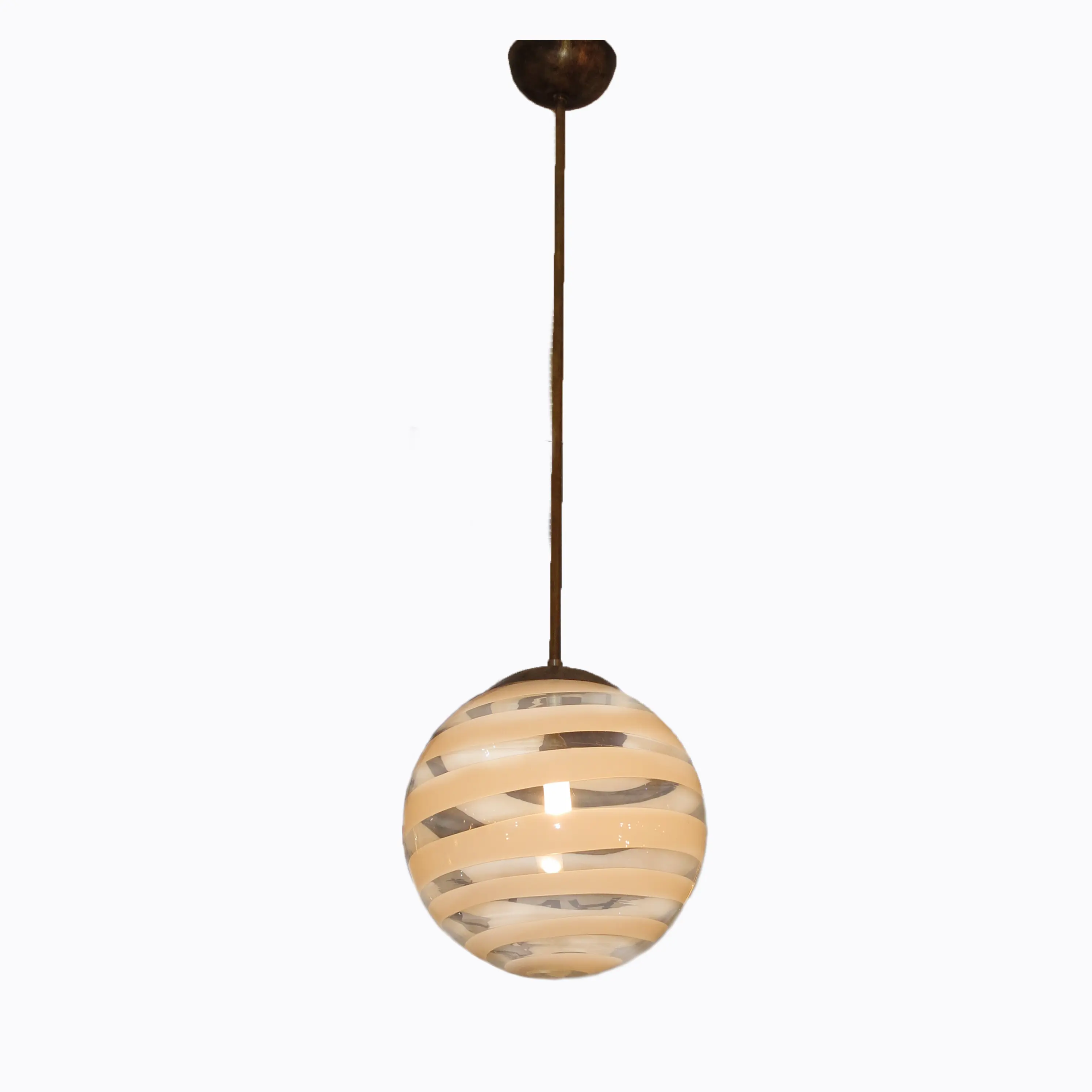 Carlo Scarpa Ceiling Lamp by Venini, model 5258, circa  1935 — photo 4