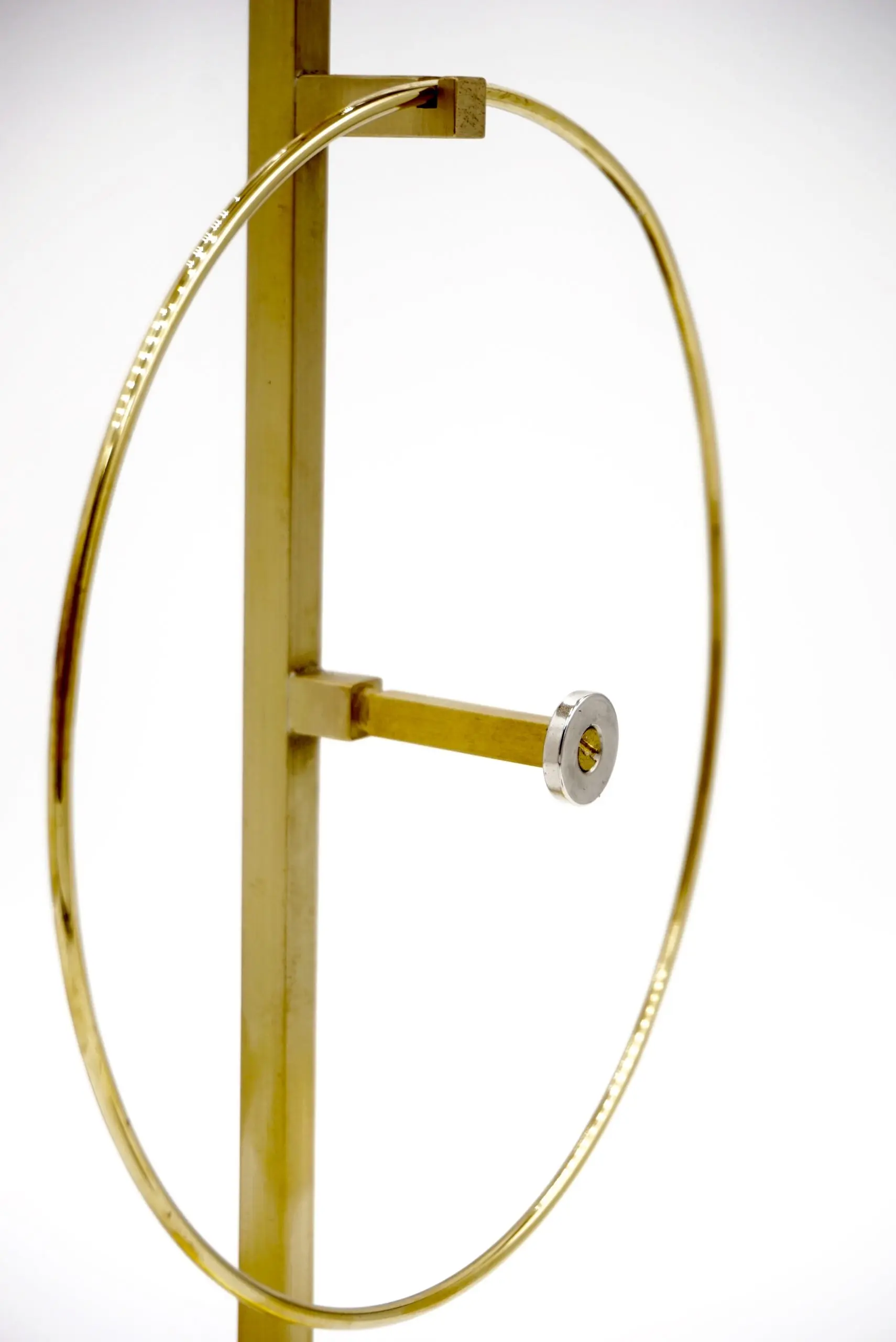"Masterpieces of light" brass table lamp with Van Vianen copper sculpture XVII° — photo 13