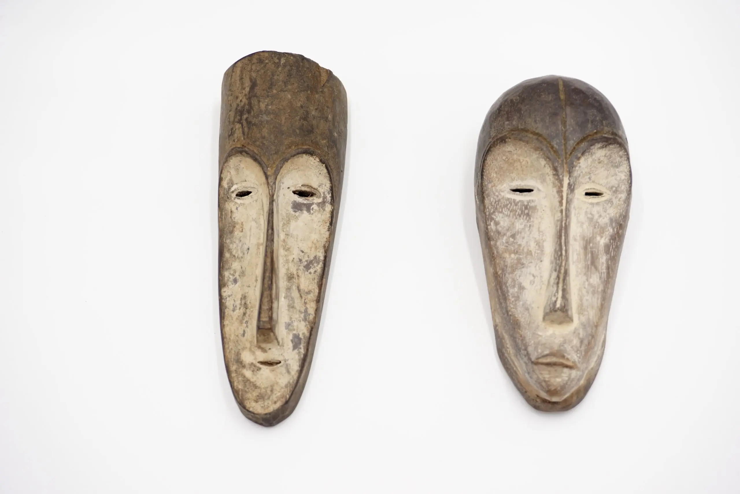 "Masterpieces of Light" pair of cubist table lamps with Fang Ngil masks, 1910 — photo 12