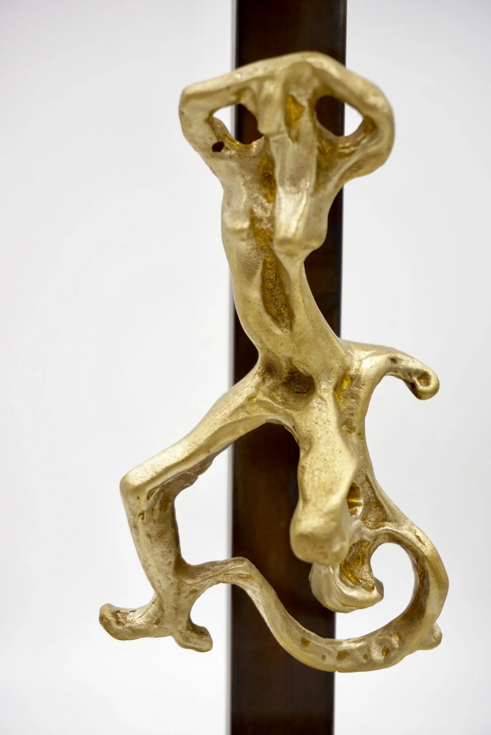 Pair of LUCIO FONTANA sculptures bronze female figures table lamps, 1950-2021 — photo 14