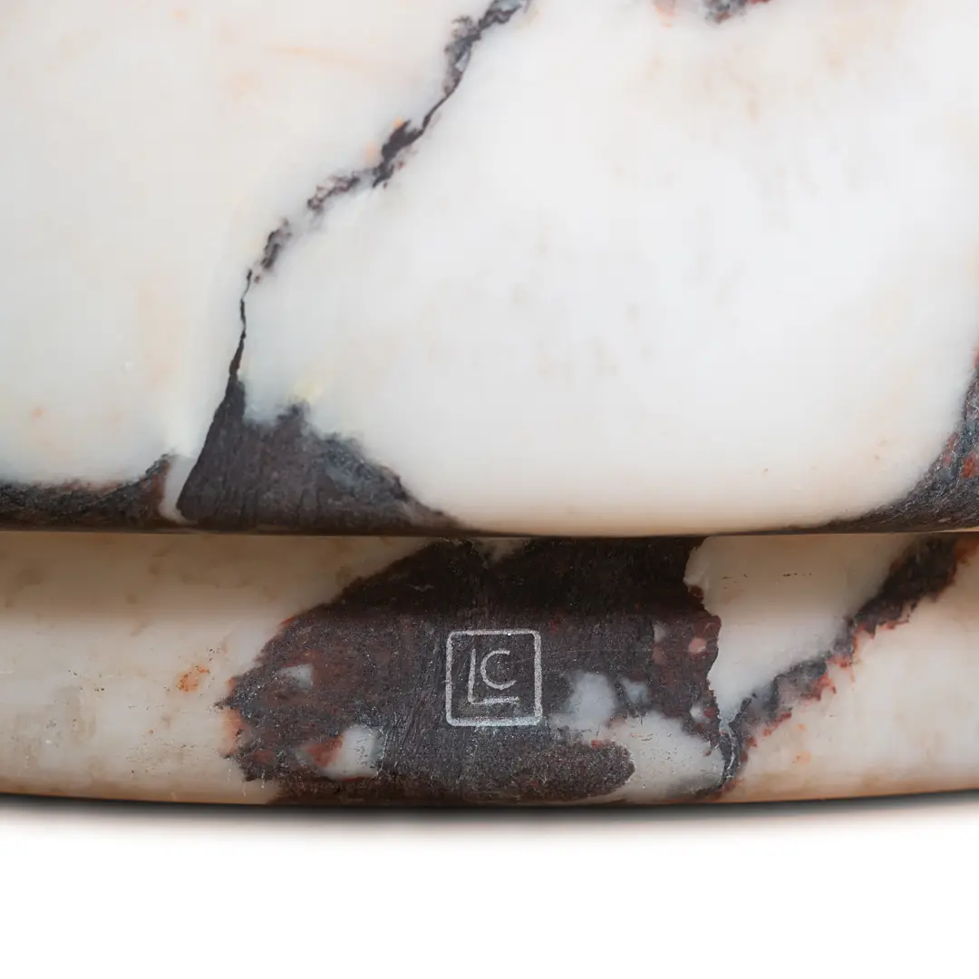 Sculptural breccia medicea marble stool "Throne of Dioniso" by Lorenzo Ciompi — image 3