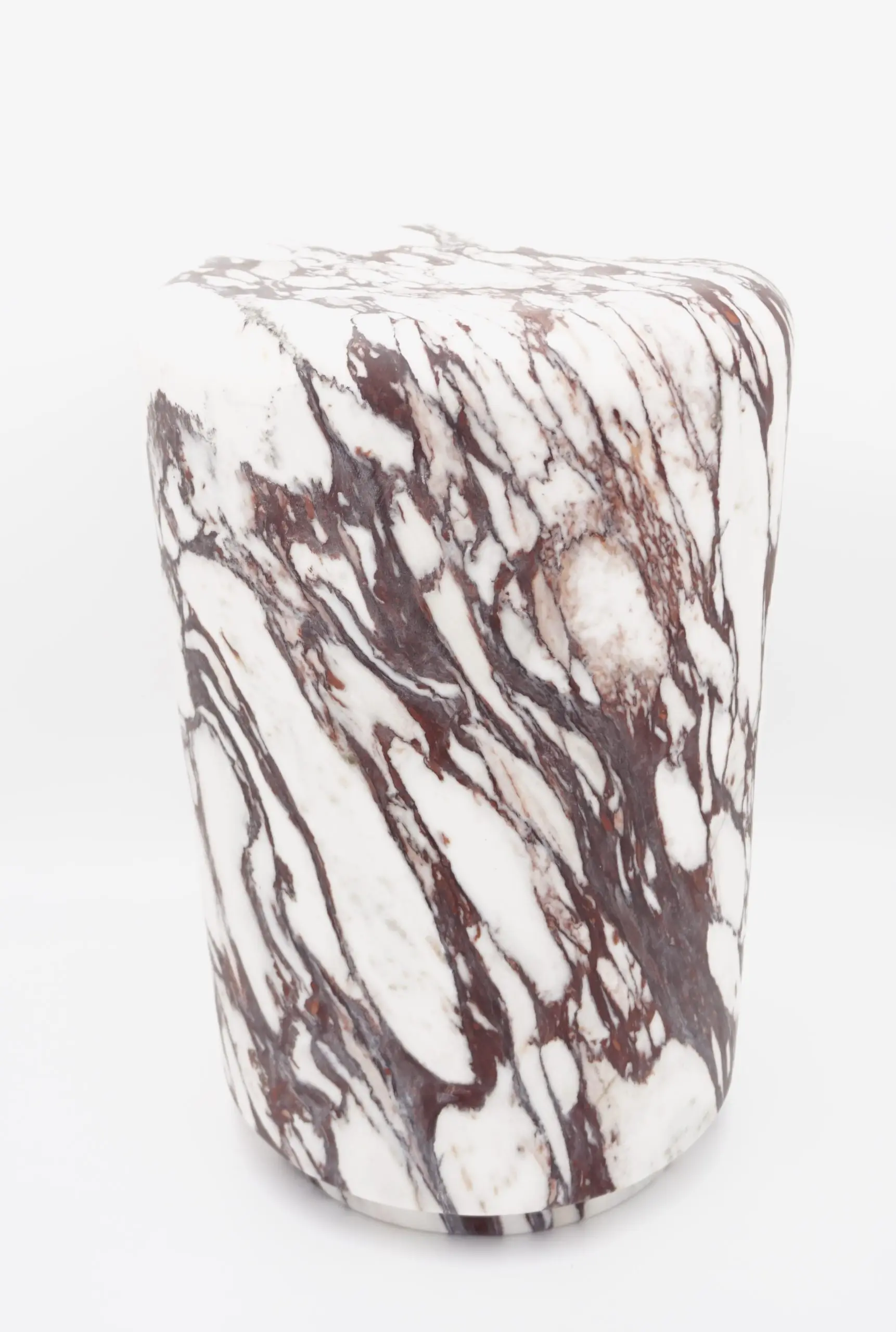 Sculptural breccia medicea marble stool "Throne of Dioniso" by Lorenzo Ciompi — photo 5