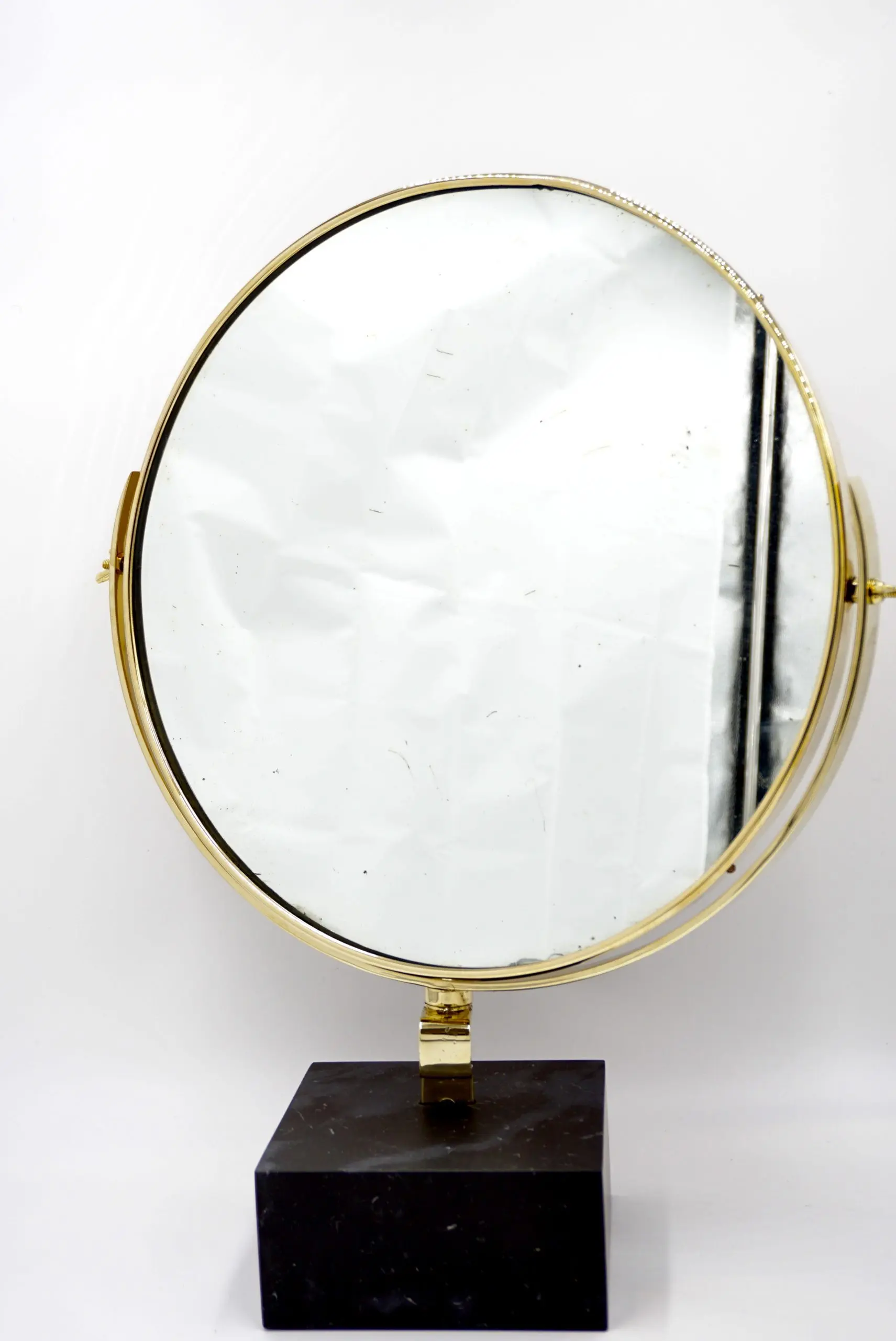 Gio Ponti Vanity Mirror "Fontana Arte" on Black Marquinha Marble Block, 1955 — photo 4