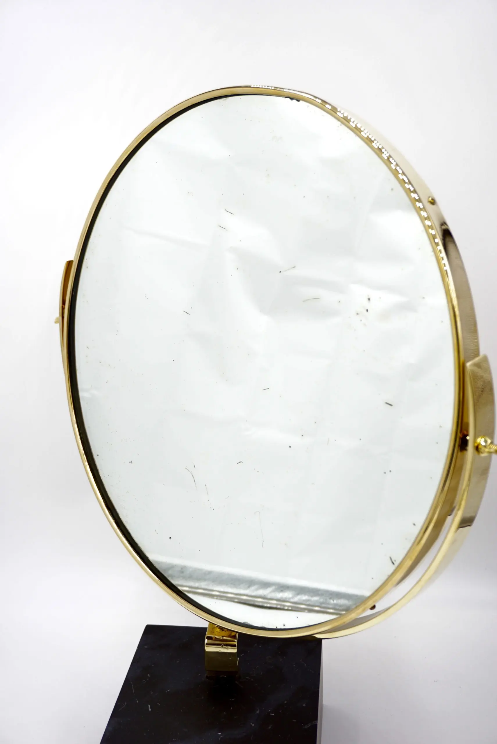 Gio Ponti Vanity Mirror "Fontana Arte" on Black Marquinha Marble Block, 1955 — photo 12