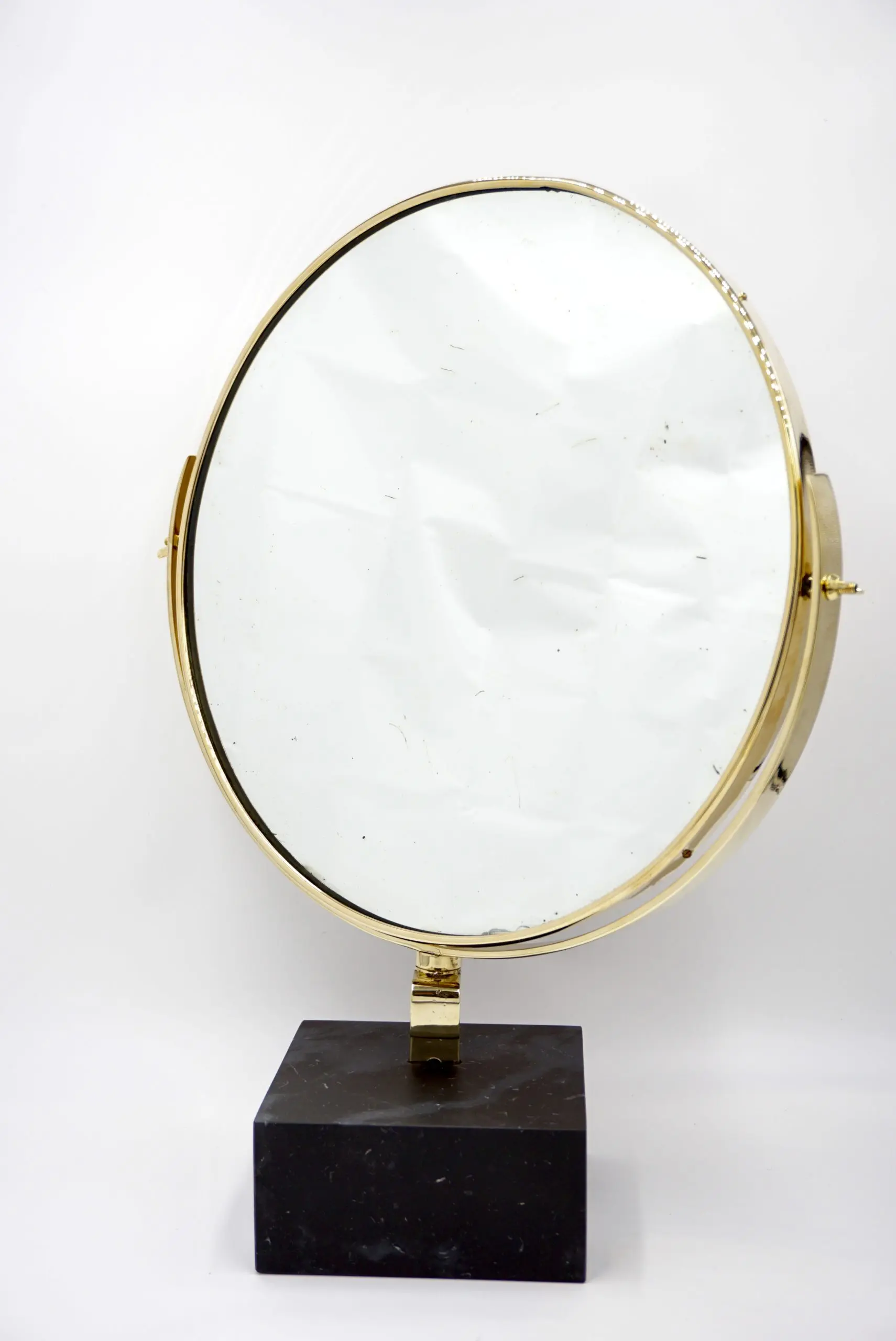 Gio Ponti Vanity Mirror "Fontana Arte" on Black Marquinha Marble Block, 1955 — image 2