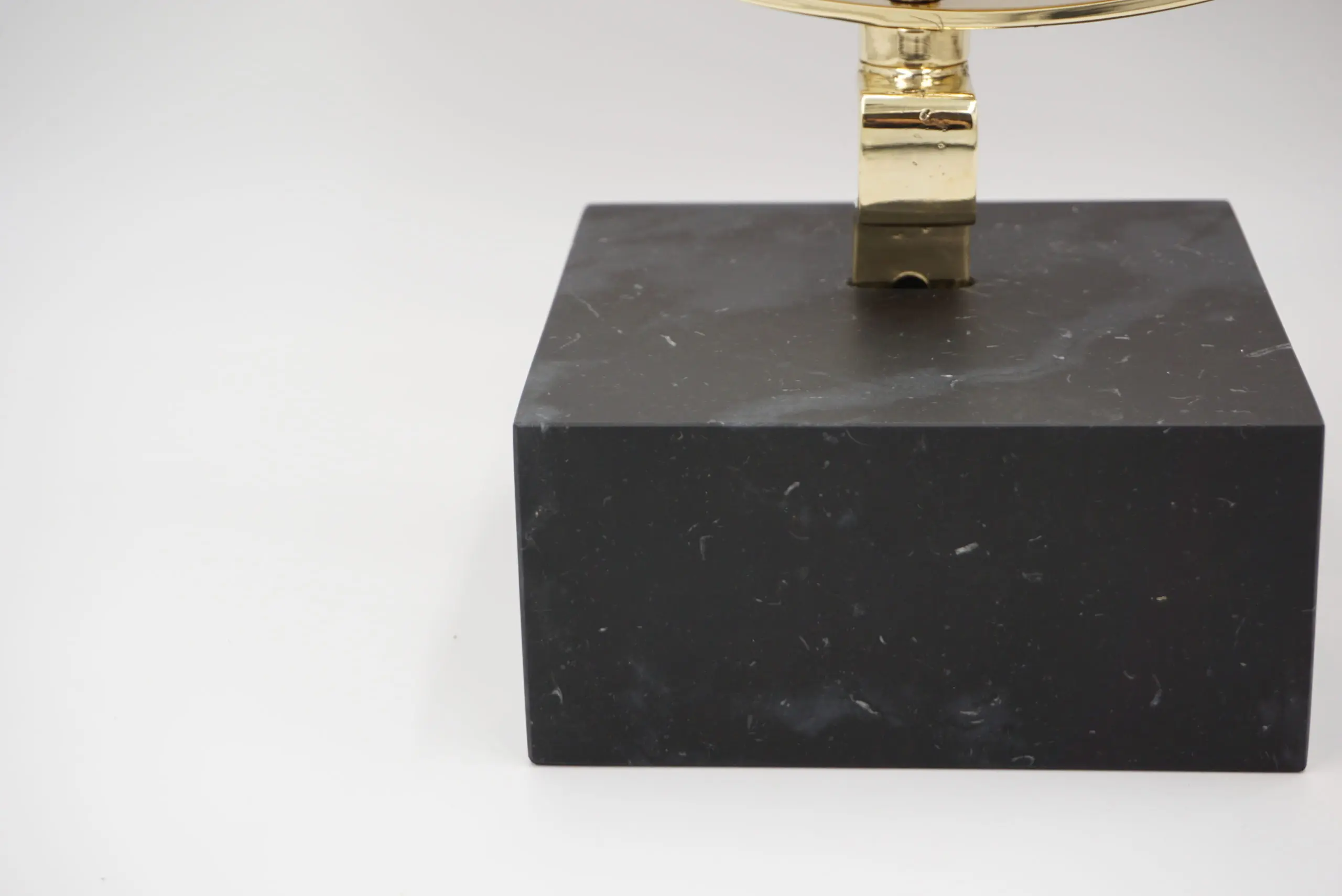 Gio Ponti Vanity Mirror "Fontana Arte" on Black Marquinha Marble Block, 1955 — photo 10