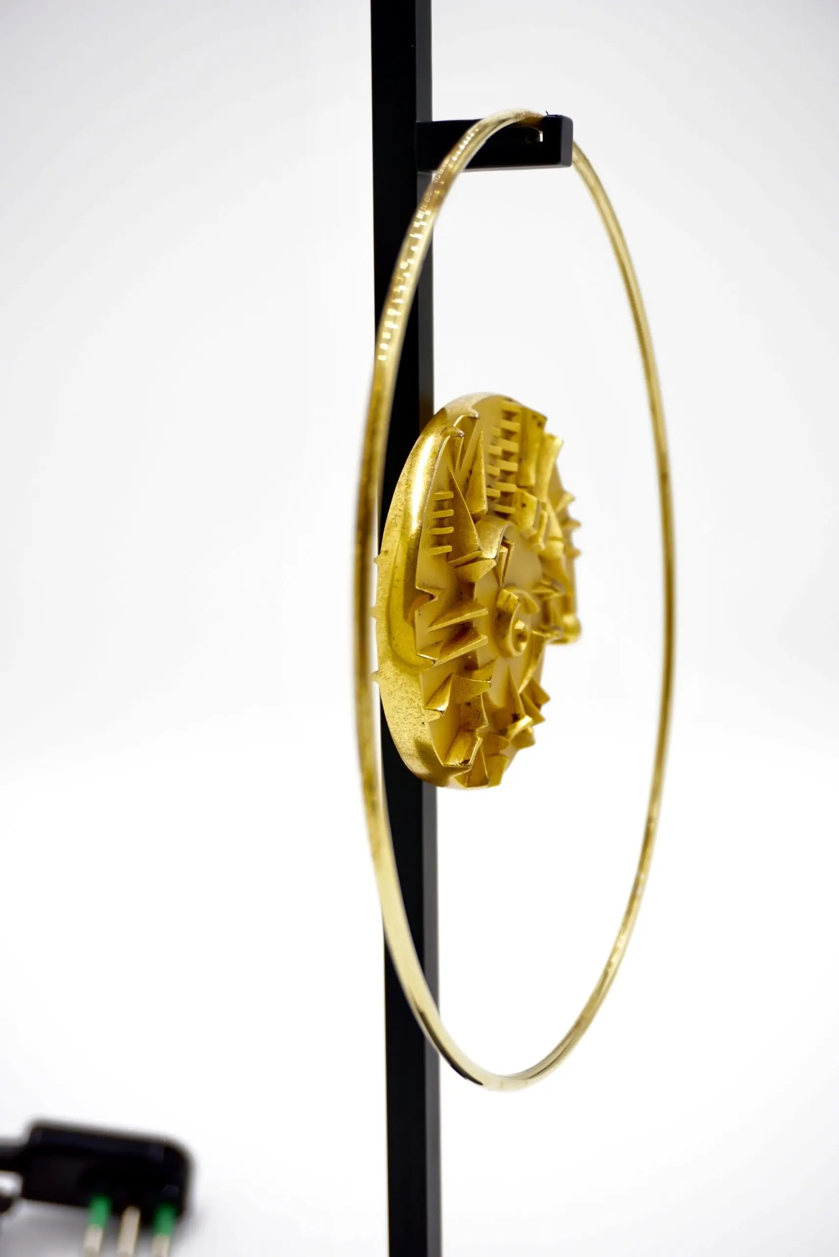 Arnaldo Pomodoro Bronze Sculpture for Borsani,Fixed on a Table Lamp,1985-2021 — photo 4