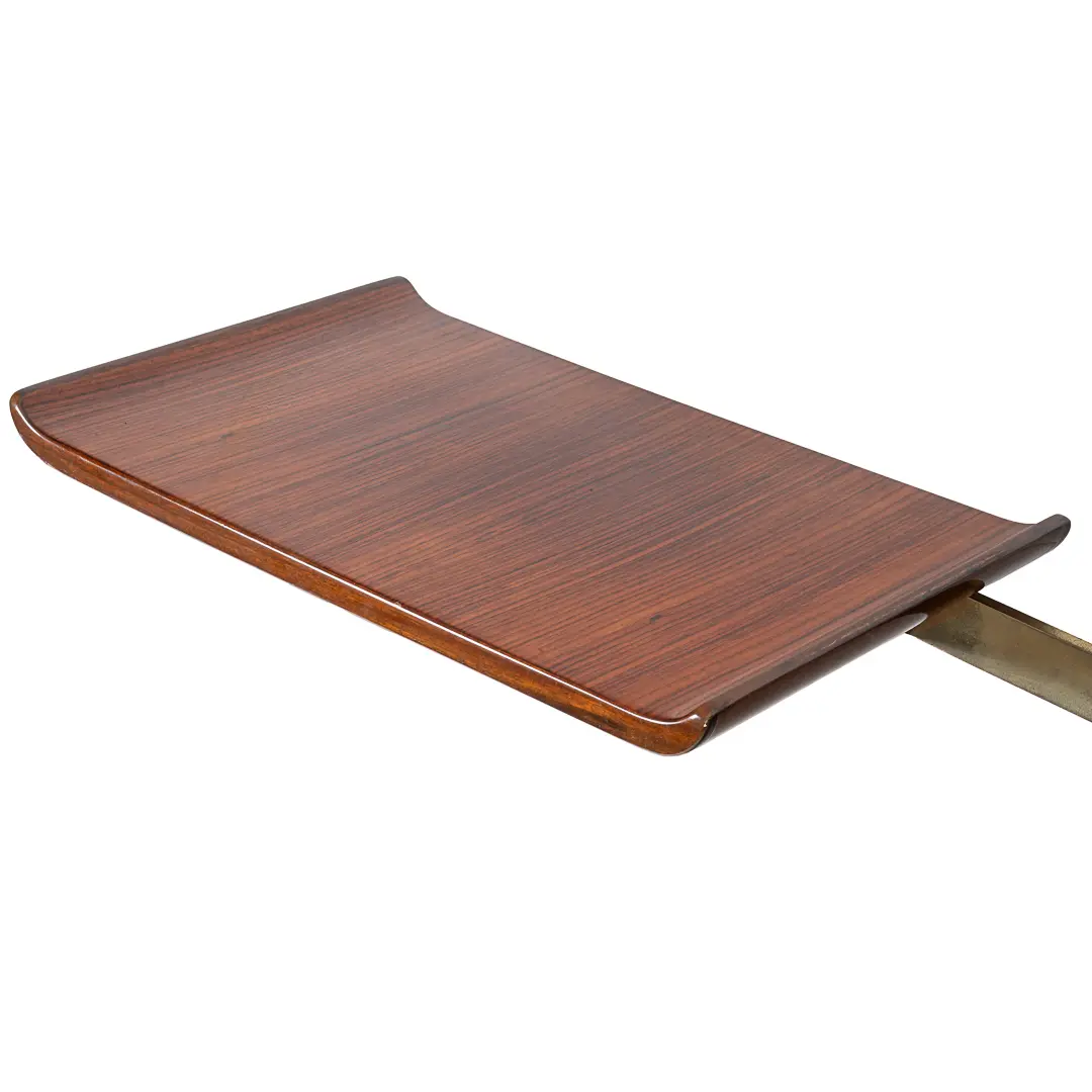 pair of unique rosewood hanging Cavatorta bedside tables, adjustable shelfs 1950 — photo 18