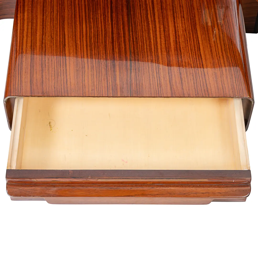 pair of unique rosewood hanging Cavatorta bedside tables, adjustable shelfs 1950 — photo 11