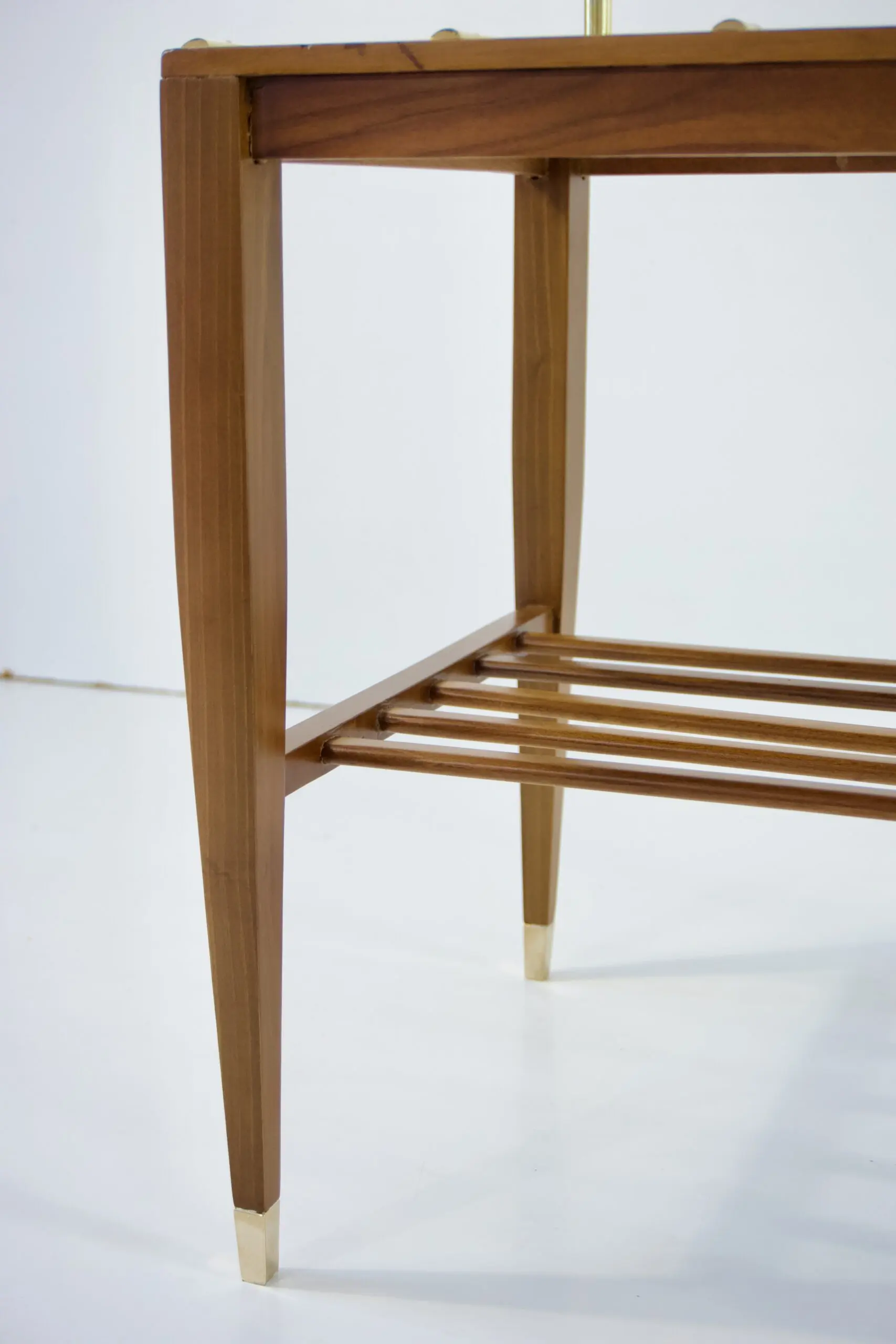 Gio Ponti Walnut Side Table, Luggage Rack for Hotel Royal Naples, 1955 — photo 8