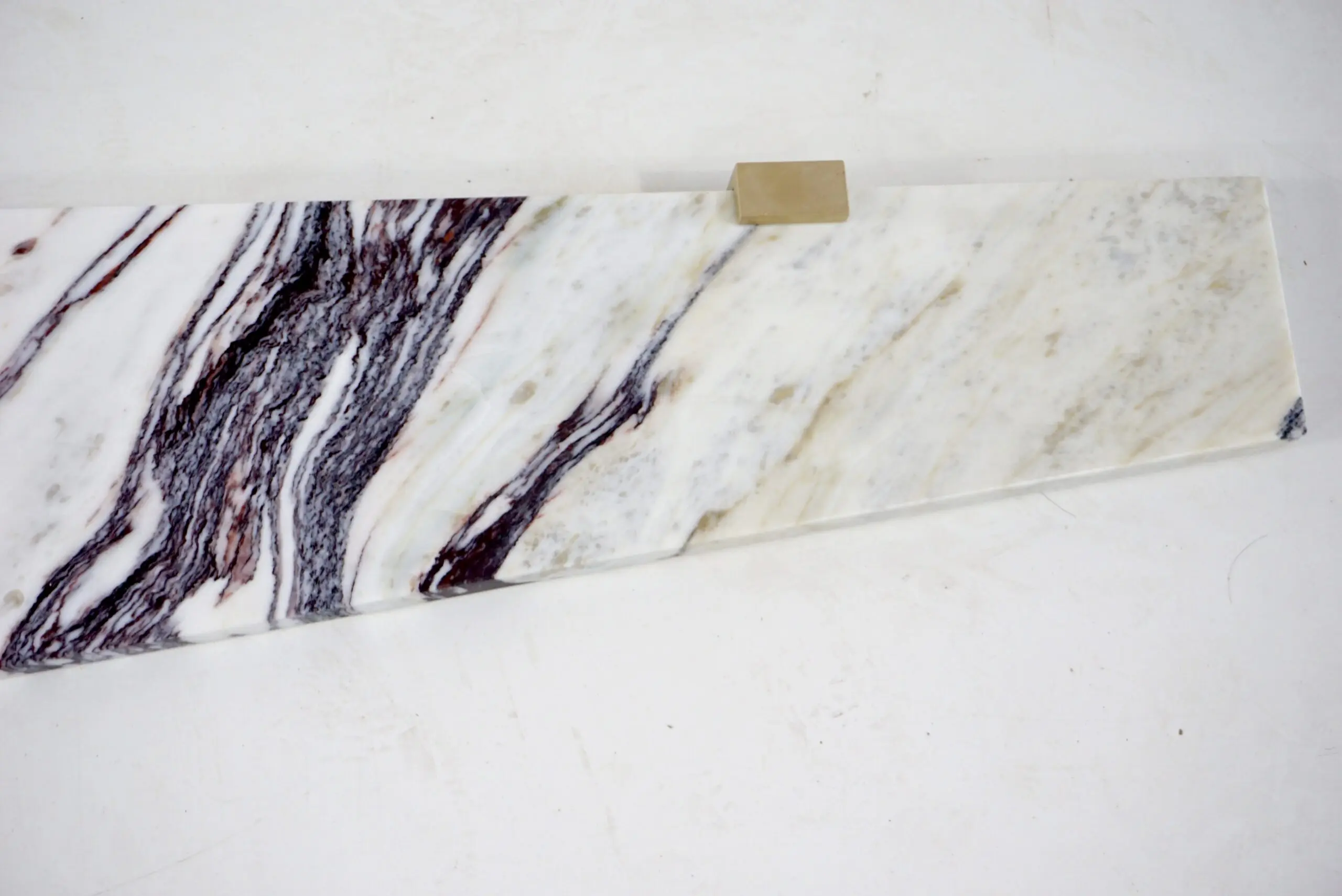 Large pair of Wall Mounted Marble, Brass Console "Angel Wings" by Lorenzo Ciompi, 2022 — photo 9