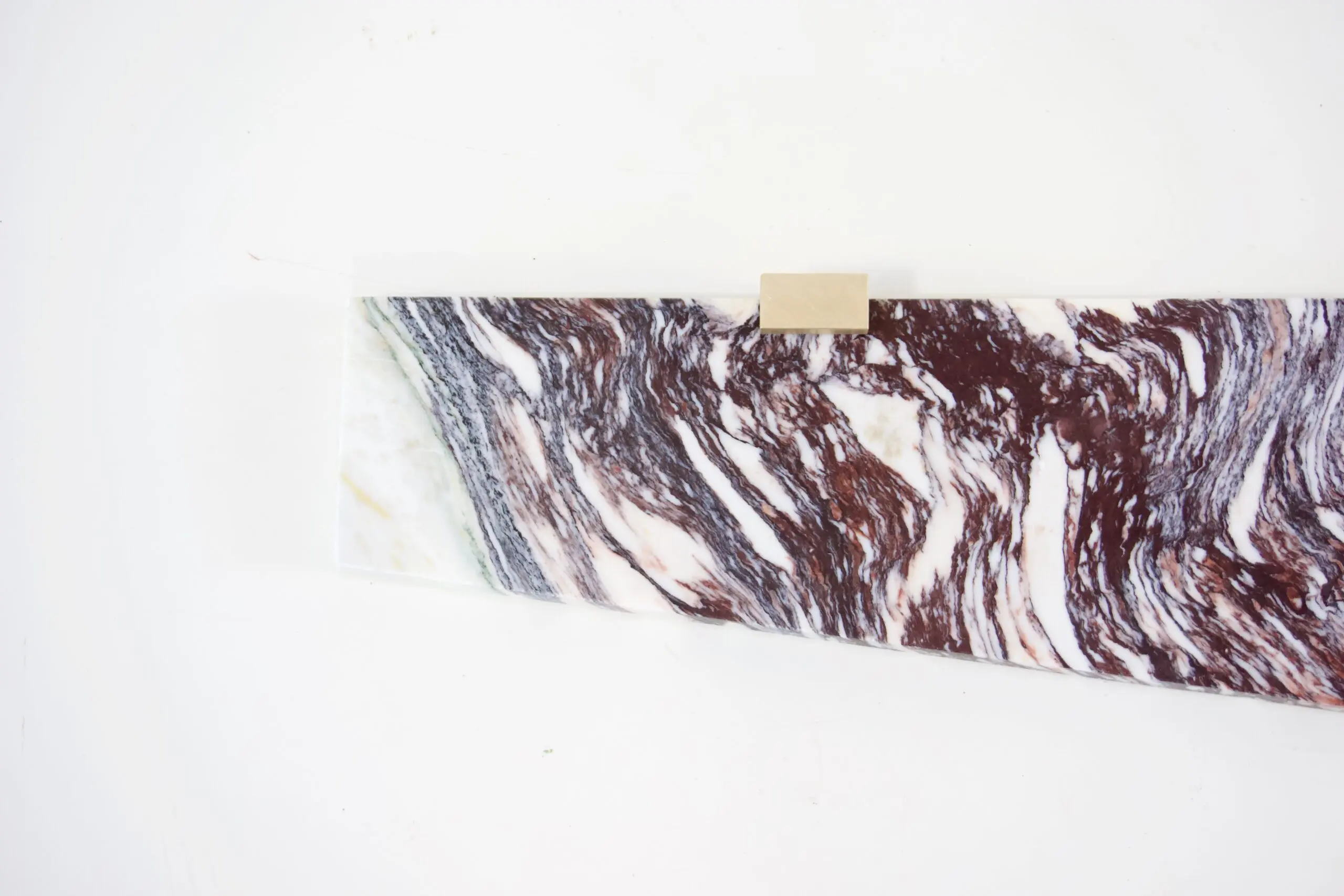 Large pair of Wall Mounted Marble, Brass Console "Angel Wings" by Lorenzo Ciompi, 2022 — photo 7