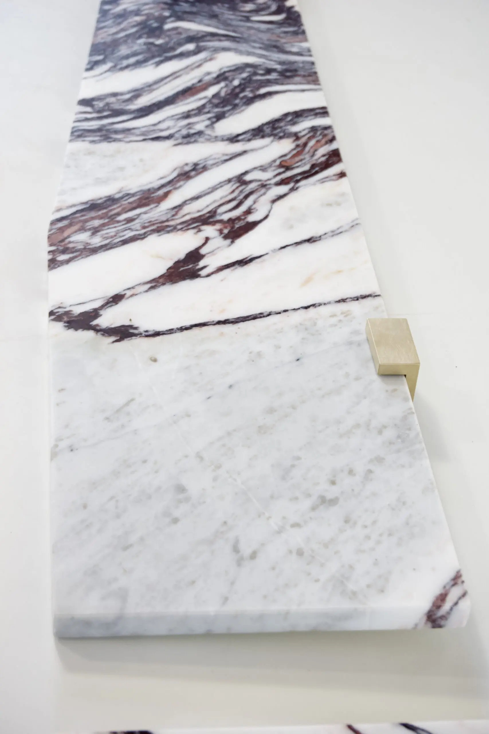 Large pair of Wall Mounted Marble, Brass Console "Angel Wings" by Lorenzo Ciompi, 2022 — photo 12
