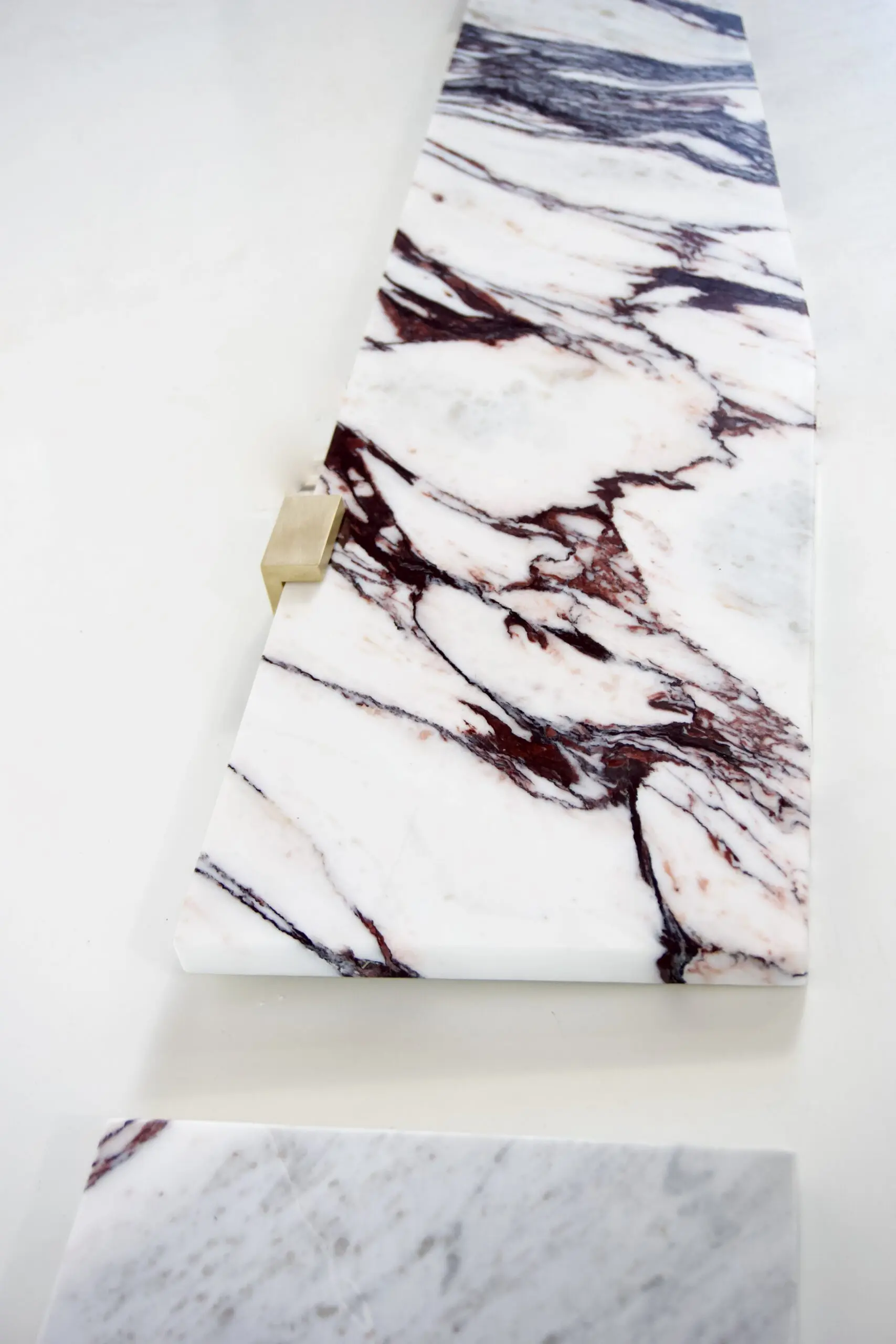 Large pair of Wall Mounted Marble, Brass Console "Angel Wings" by Lorenzo Ciompi, 2022 — photo 13