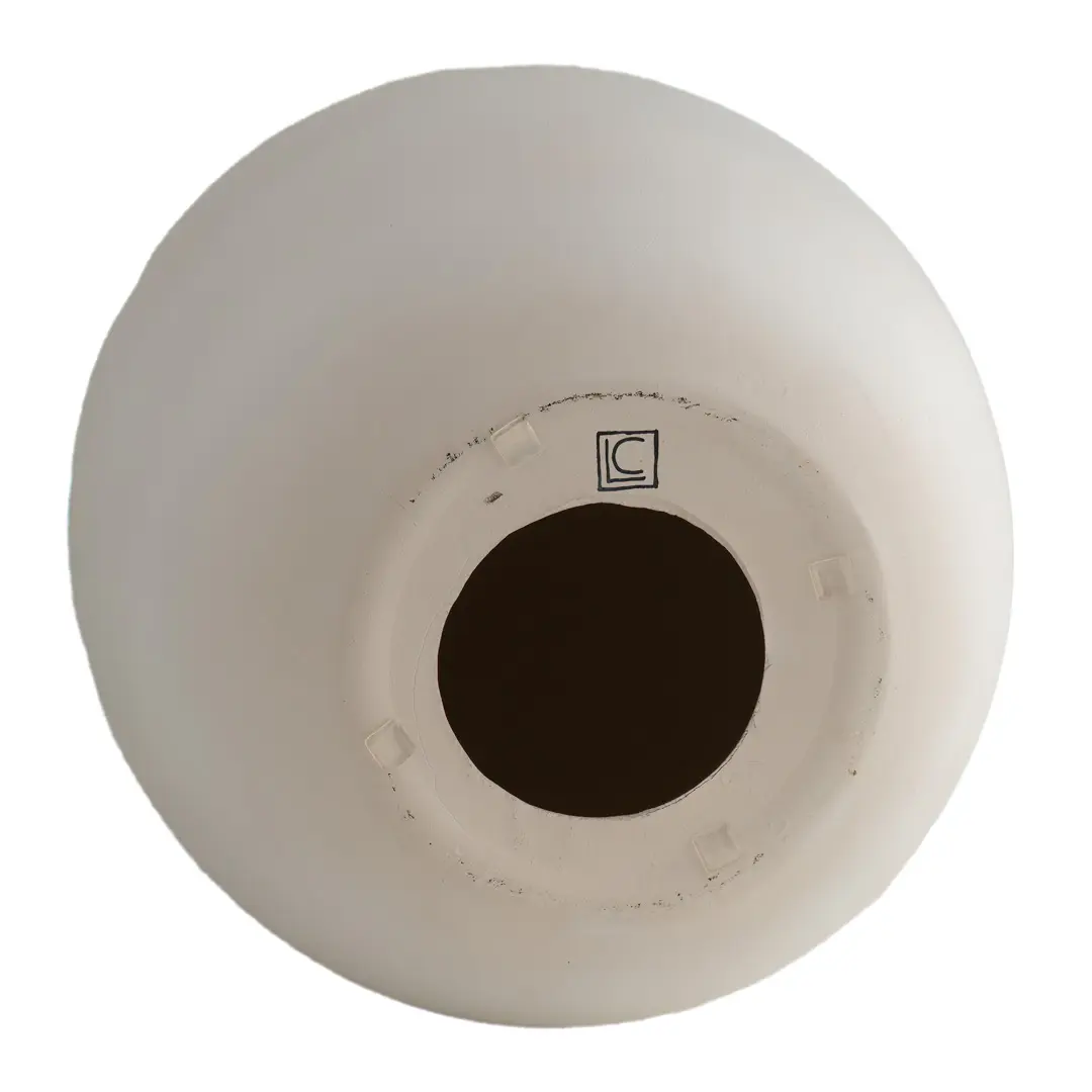 THE  ORIGIN OF GOD sculptural white ceramic table lamp, tribute to Lucio Fontana — image 3
