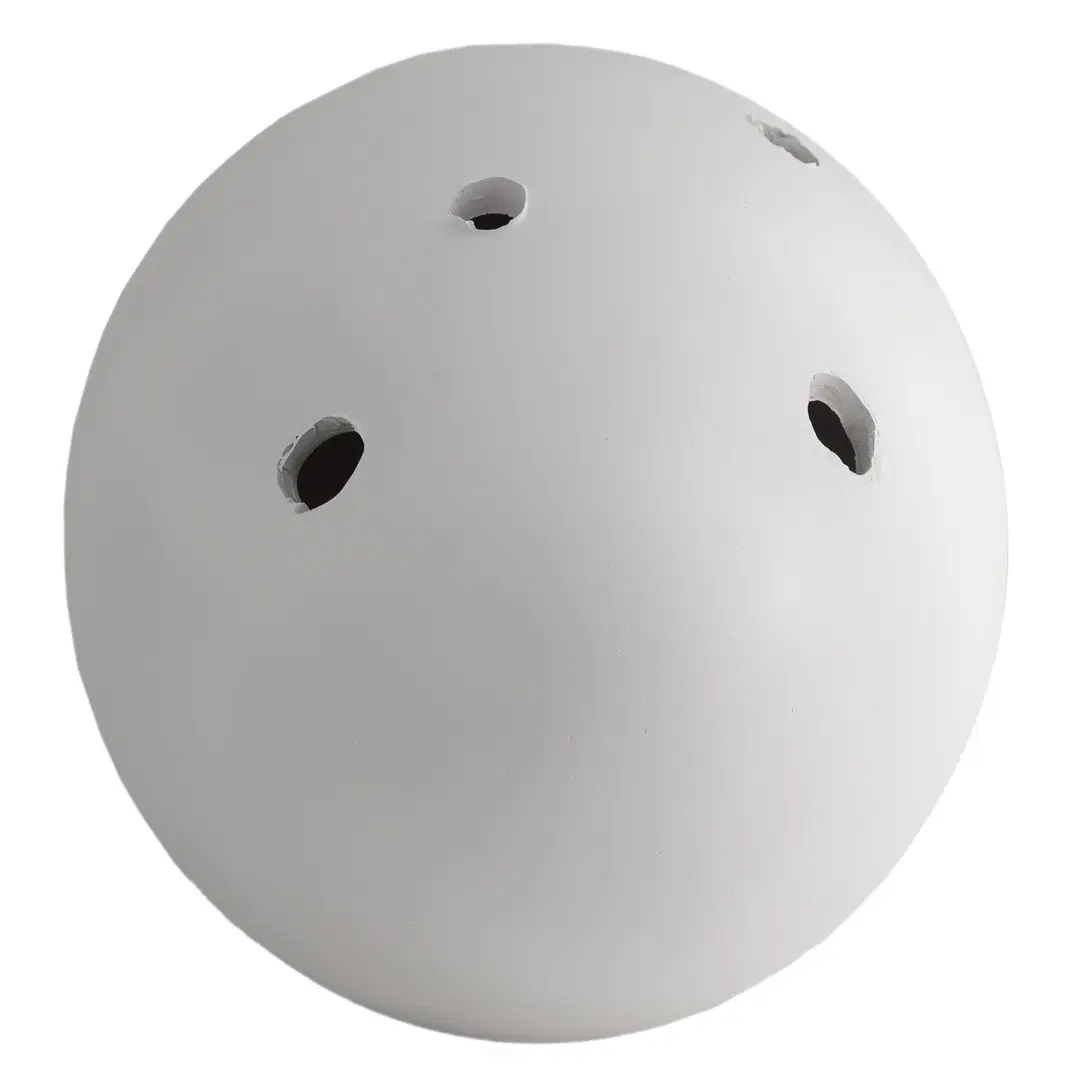 THE  ORIGIN OF GOD sculptural white ceramic table lamp, tribute to Lucio Fontana — image 2