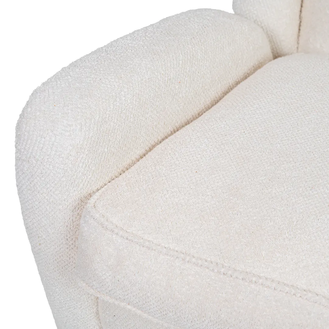 pair of Paolo Buffa white  bouclette high wingback  Bergere armchairs, 1950 — photo 14