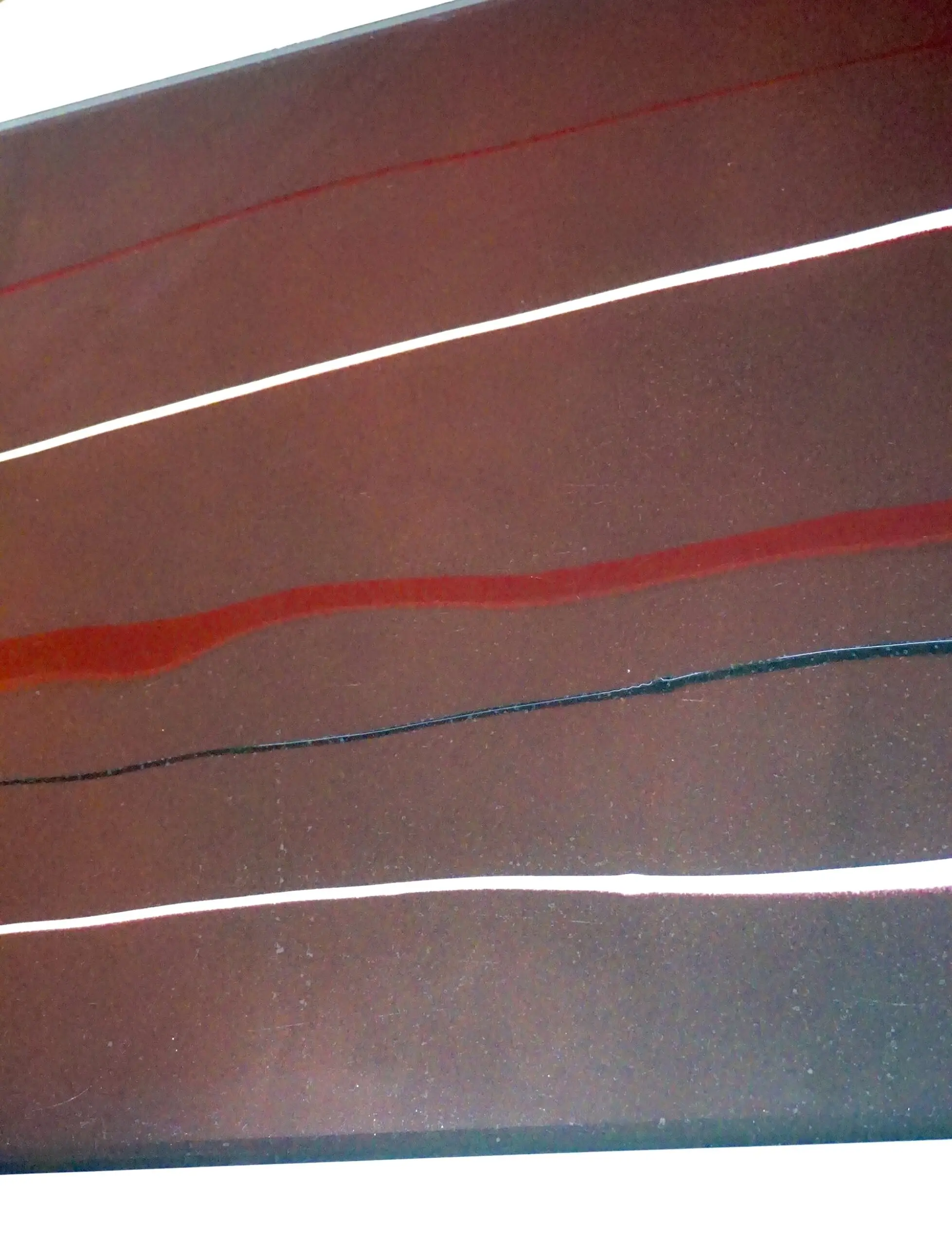 Lucio Fontana "Concetto Spaziale" black, red and white oil on glass, signed 1956 — photo 7