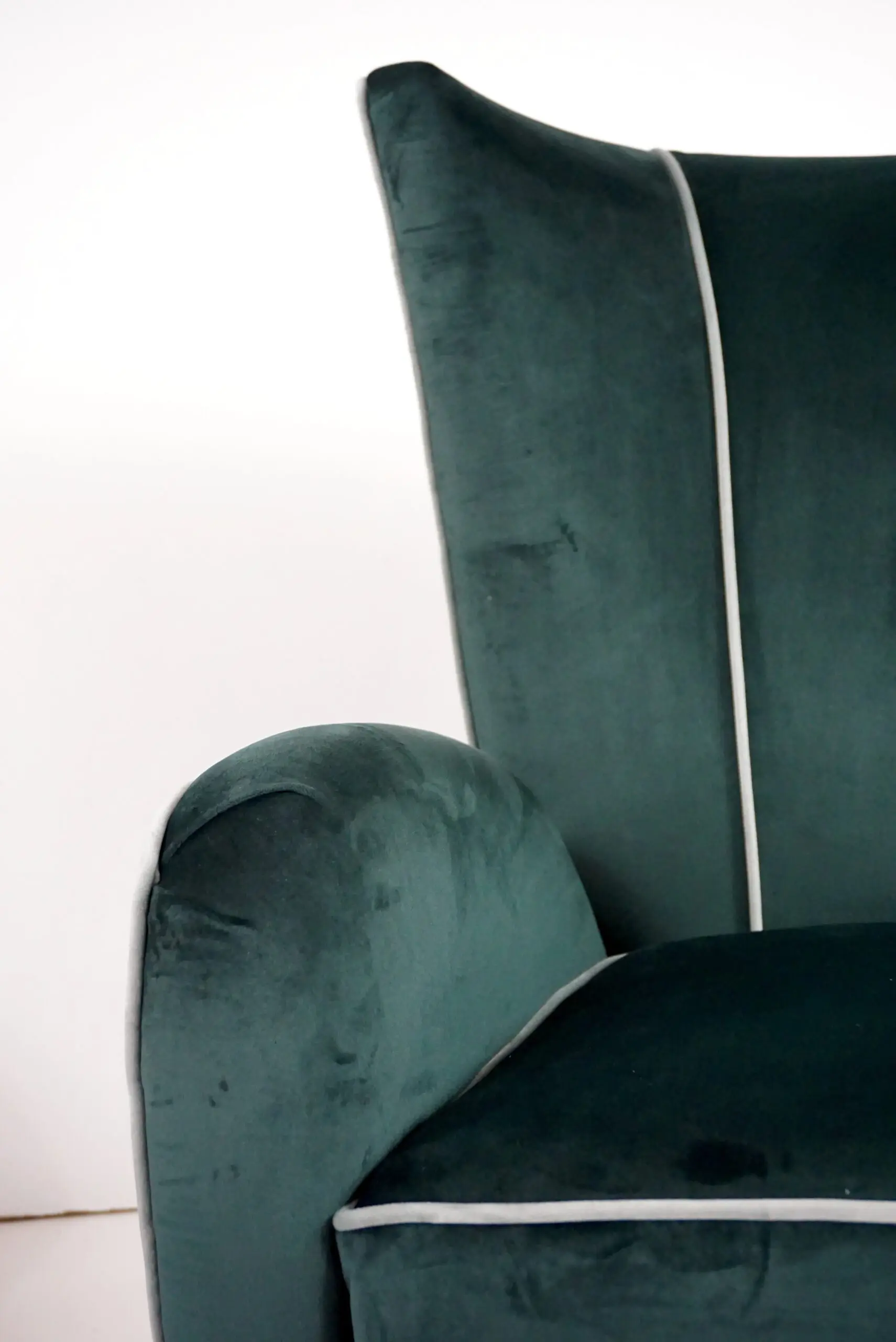 pair of green velvet  Paolo Buffa armchairs,1950 — photo 11