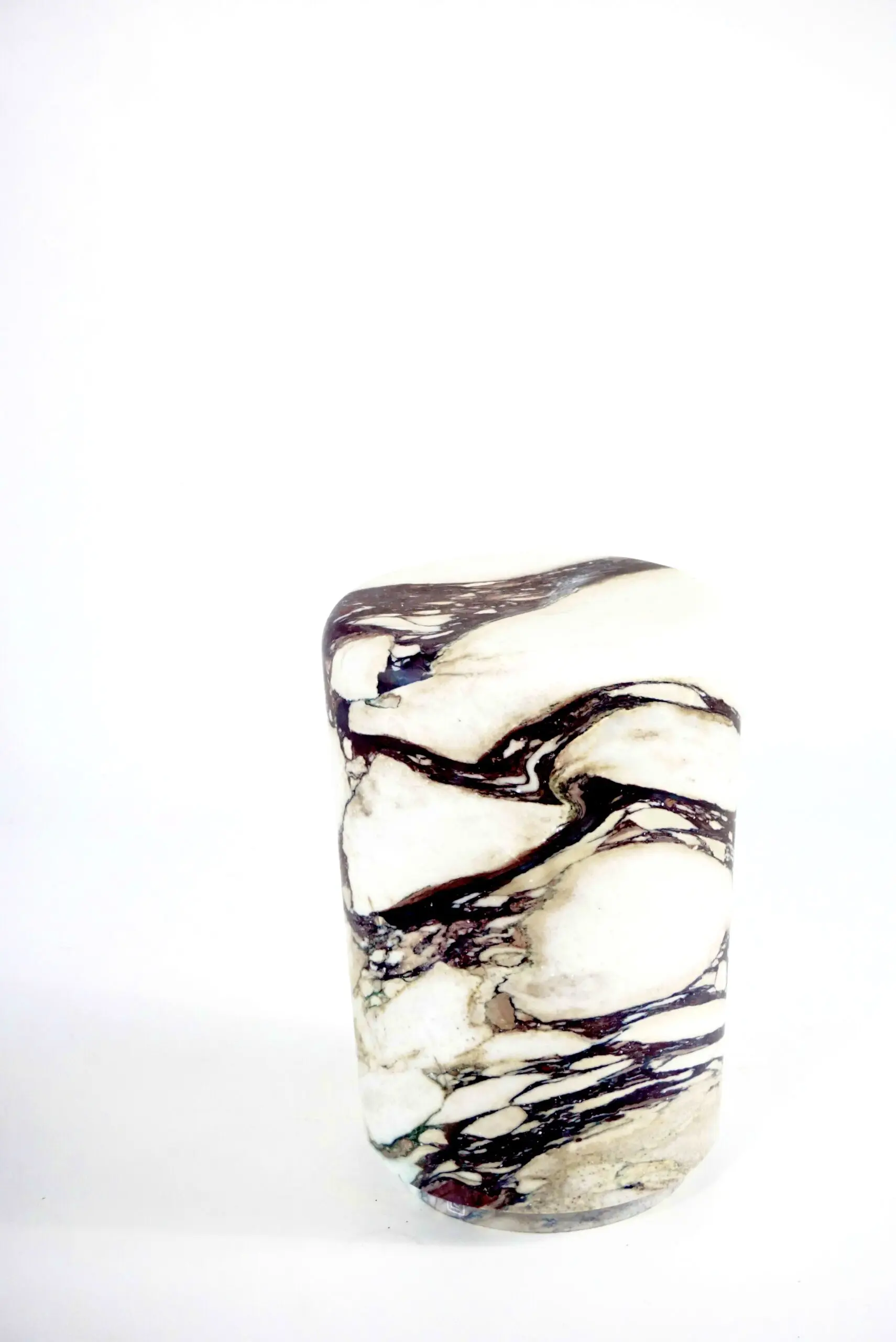Sculptural Breccia Medicea Marble Stool "Throne of Dioniso" by Lorenzo Ciompi — photo 5