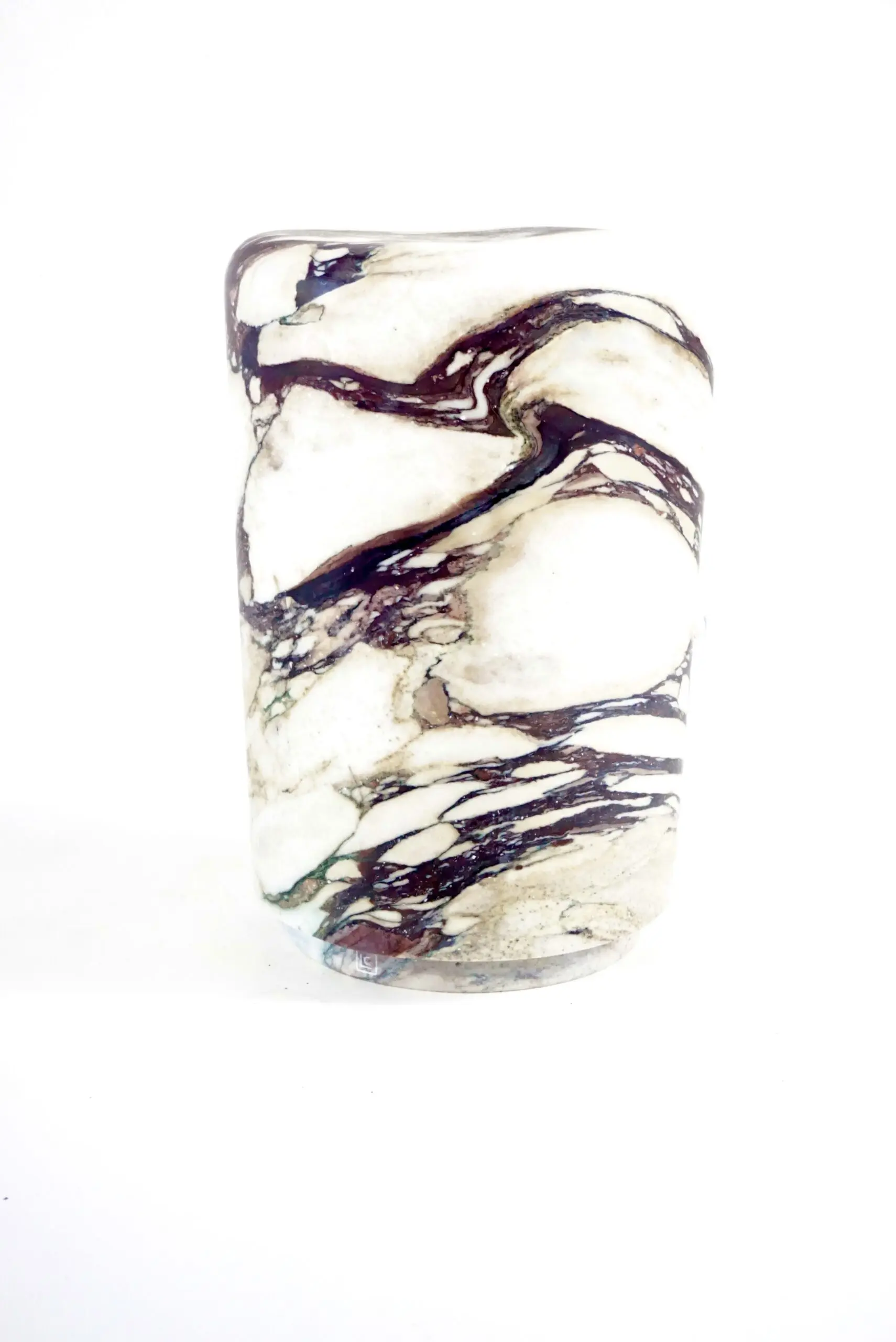 Sculptural Breccia Medicea Marble Stool "Throne of Dioniso" by Lorenzo Ciompi — photo 4