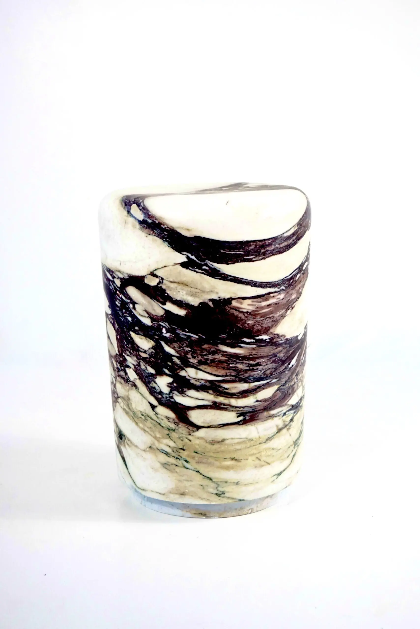 Sculptural Breccia Medicea Marble Stool "Throne of Dioniso" by Lorenzo Ciompi — image 3