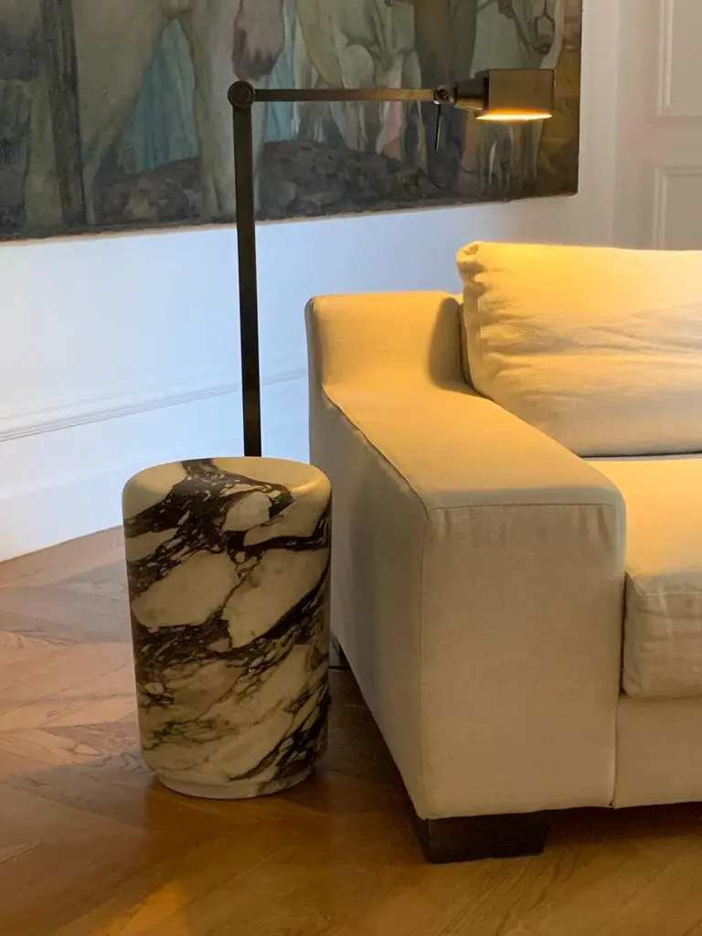 Sculptural Breccia Medicea Marble Stool "Throne of Dioniso" by Lorenzo Ciompi — photo 13