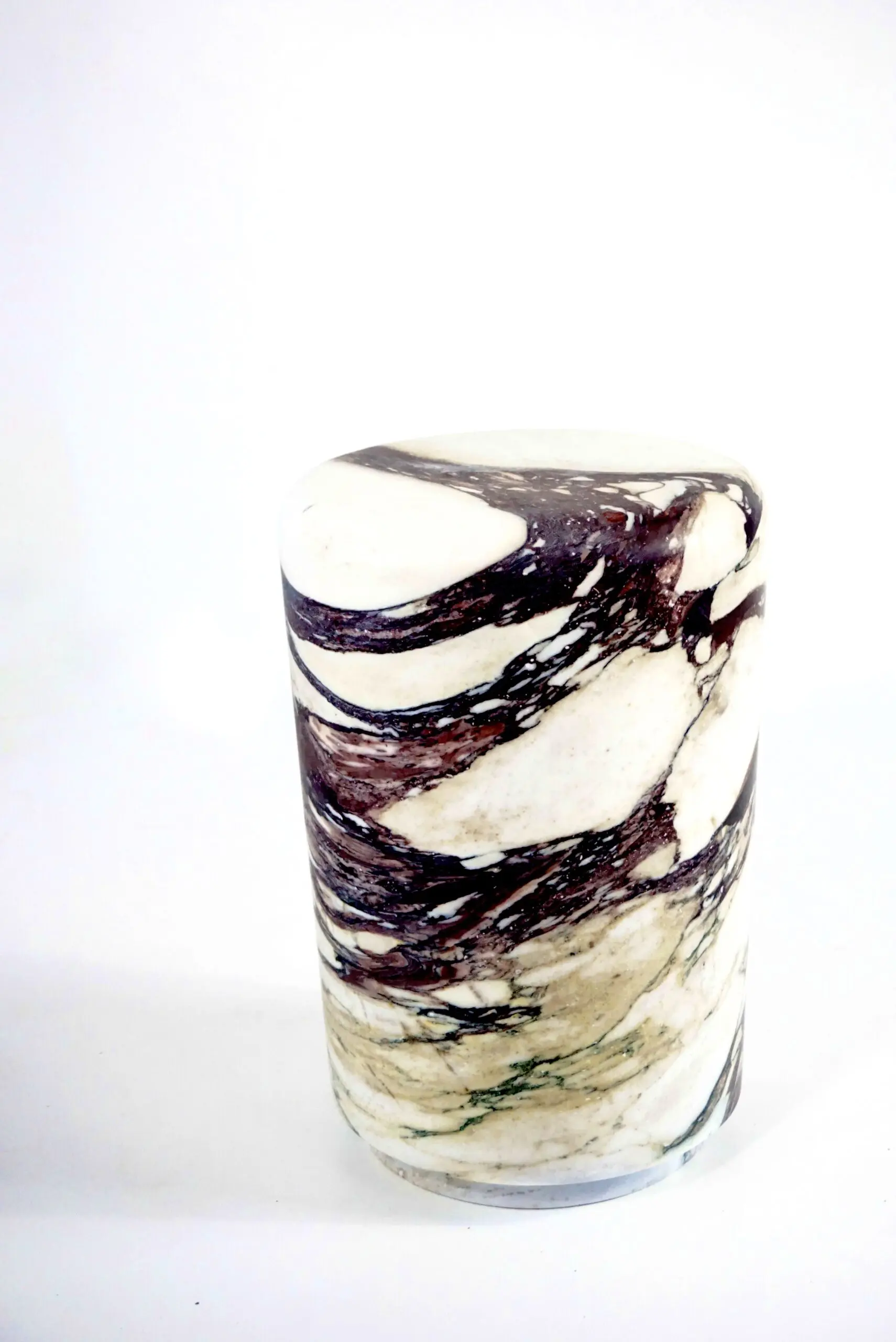 Sculptural Breccia Medicea Marble Stool "Throne of Dioniso" by Lorenzo Ciompi — photo 5