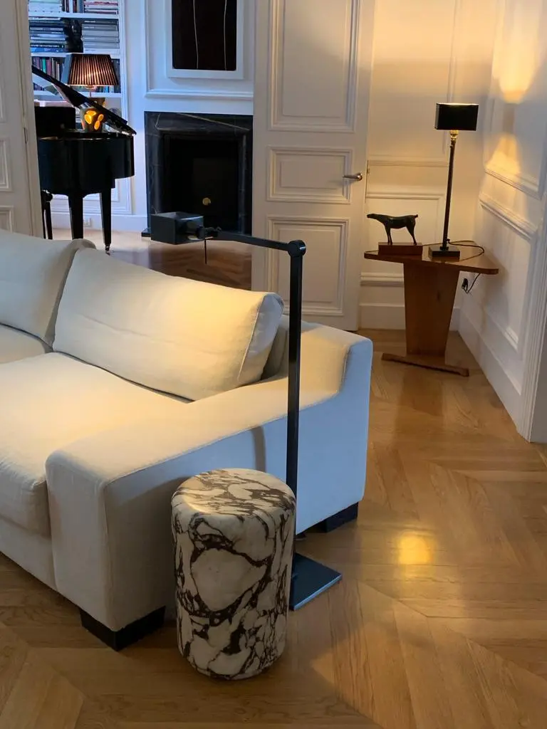 Sculptural Breccia Medicea Marble Stool "Throne of Dioniso" by Lorenzo Ciompi — photo 8