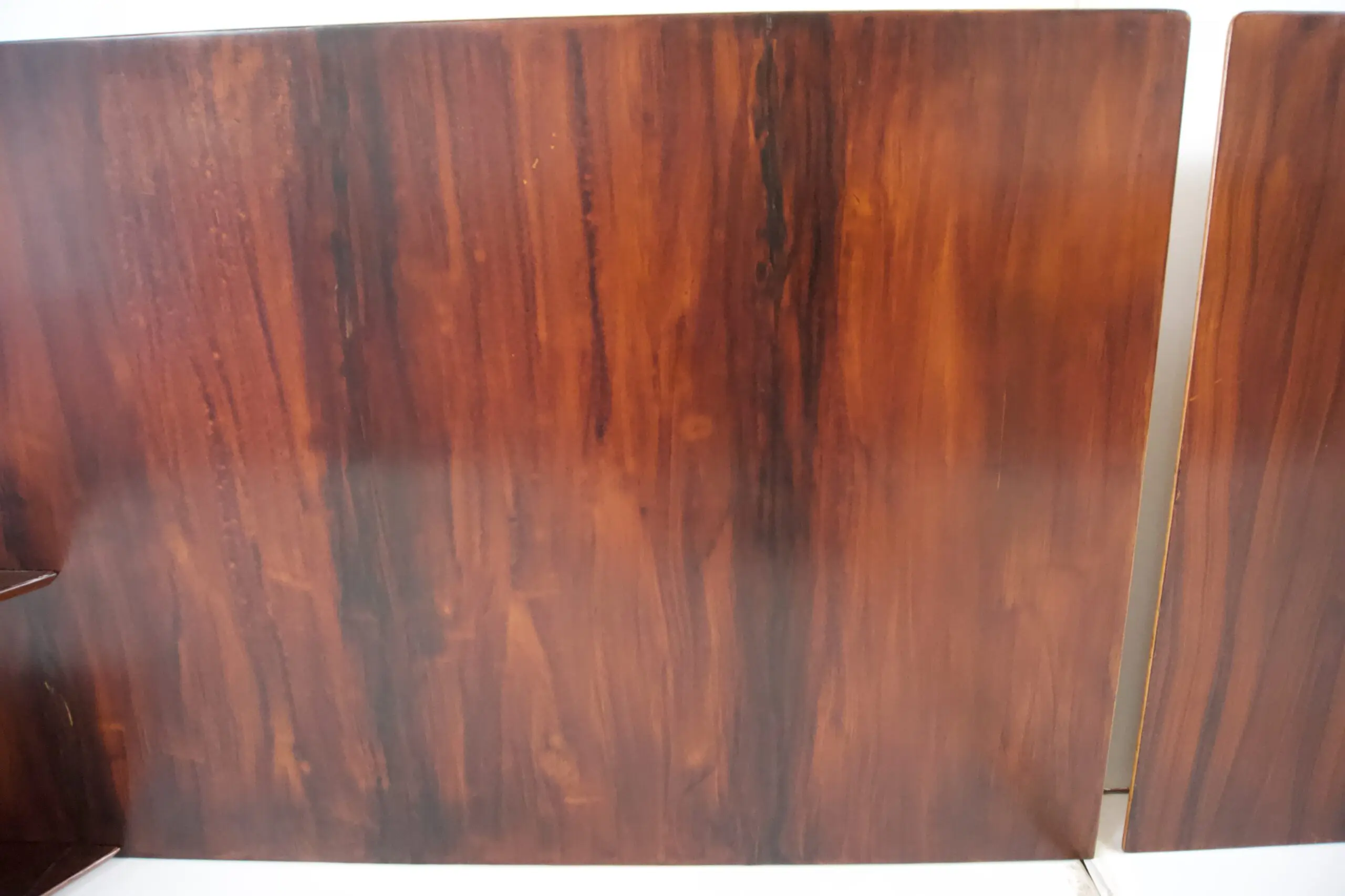 Gio Ponti, pair flamed mahogany Headboard, fitted bedside tables, Hotel Royal, 1955 — photo 11