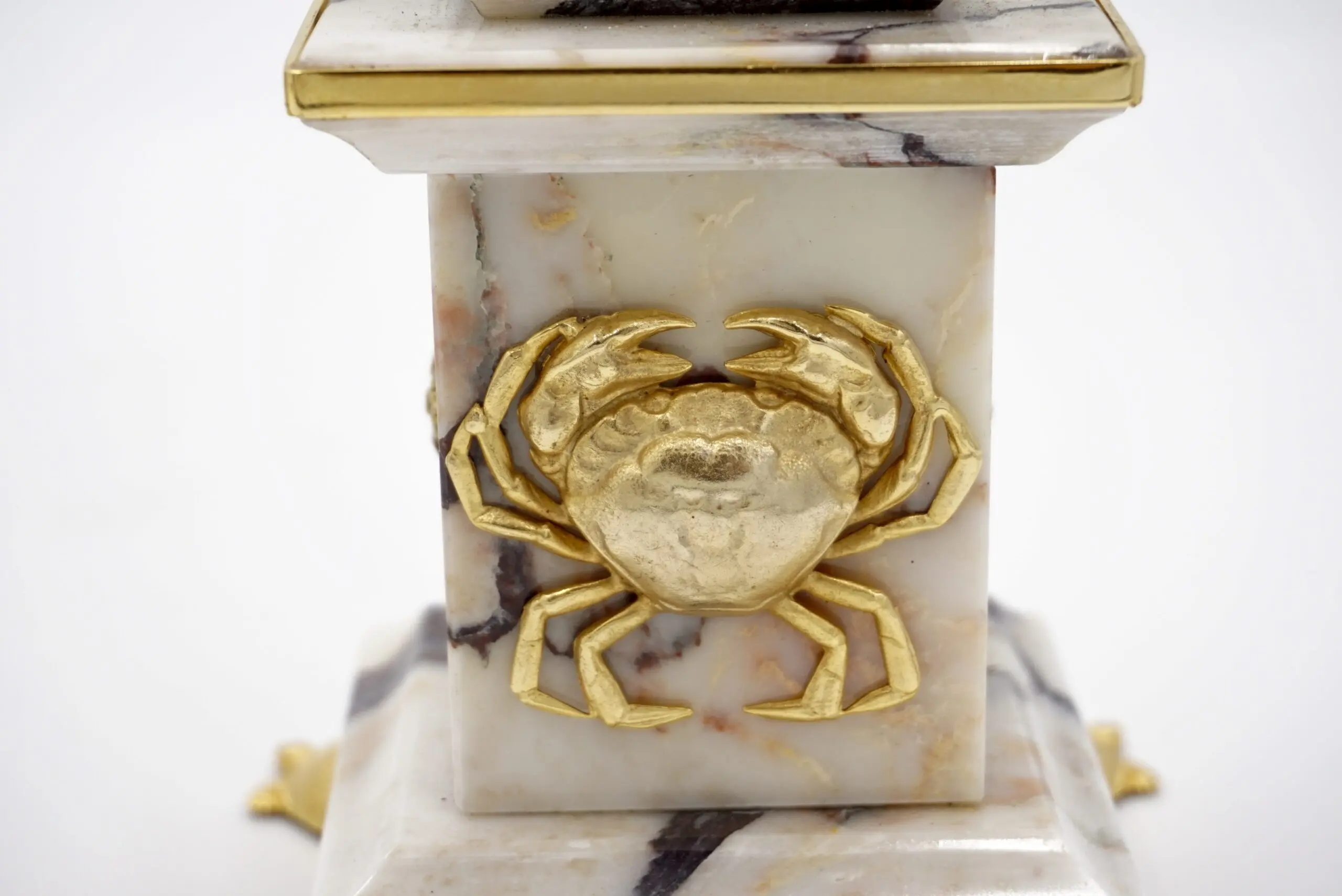 Pair of Breccia Medicea Marble and Bronze Obelisks, "Crabs", Limit.Edition 2018 — photo 10