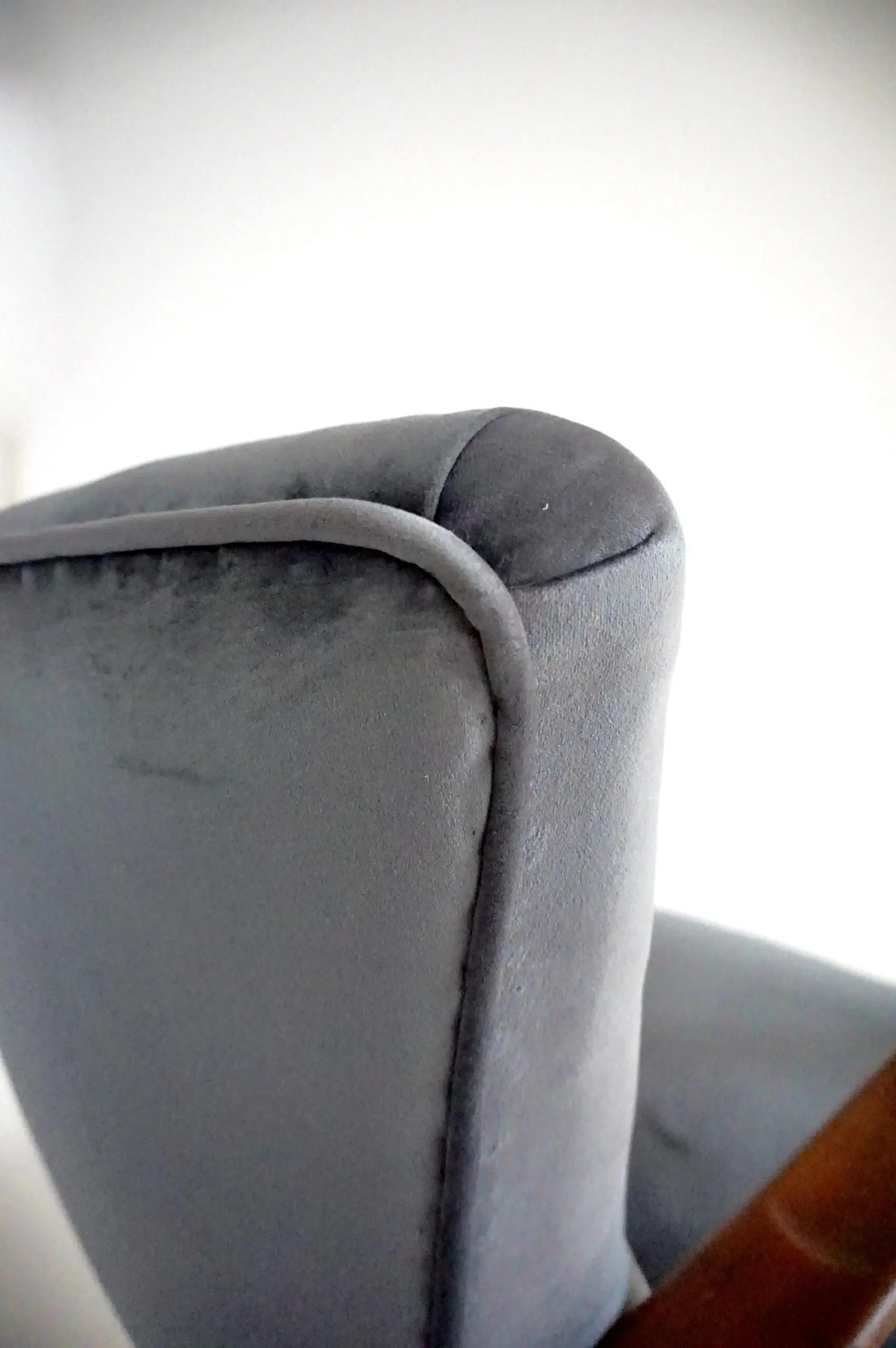 pair of wood and grey velvet armchairs mod. 401 from Cassina, Meda, 1940 — photo 18
