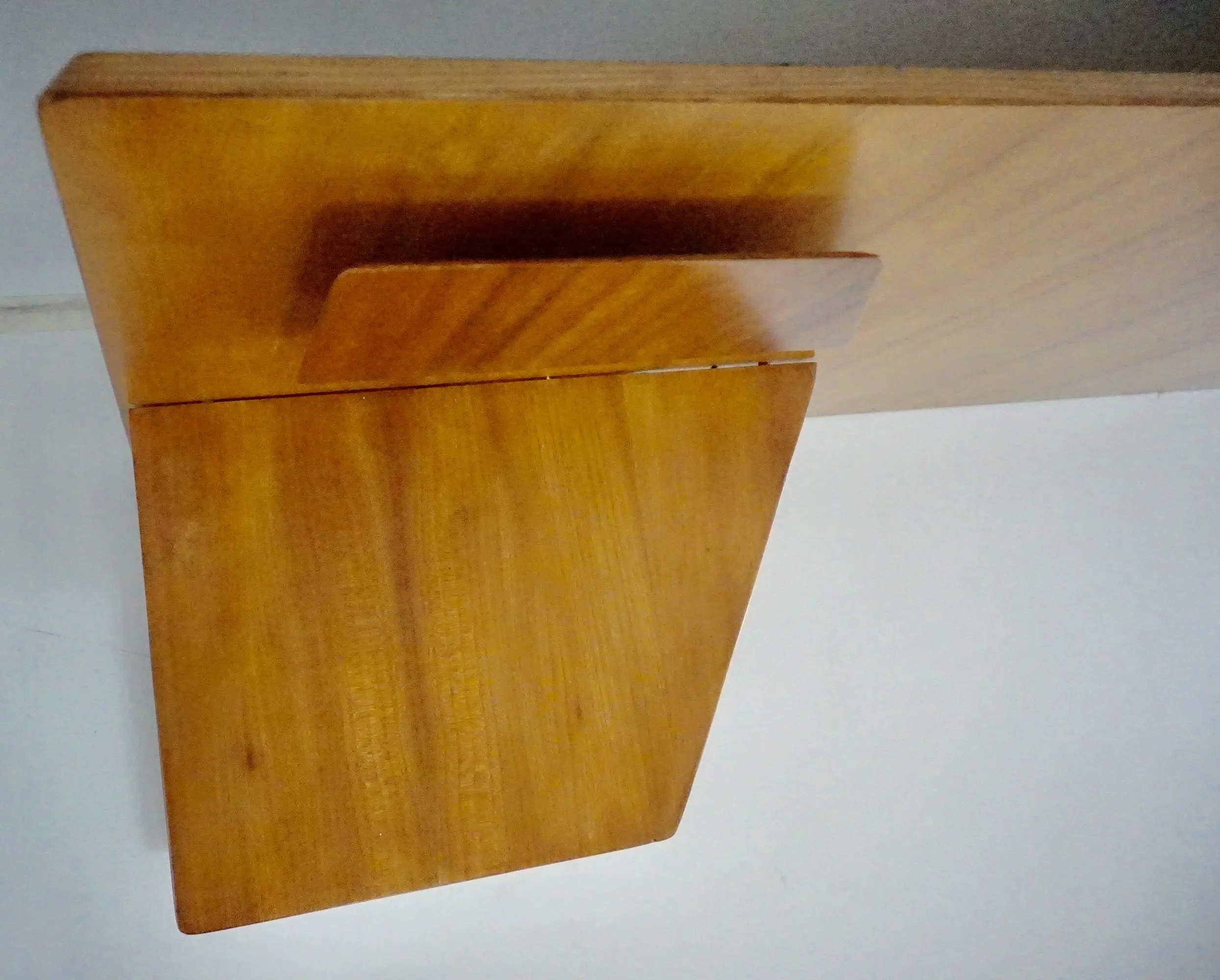 Gio Ponti pair of rare elm wood Headboards fitted bedside tables, Hotel Royal, 1955 — photo 21