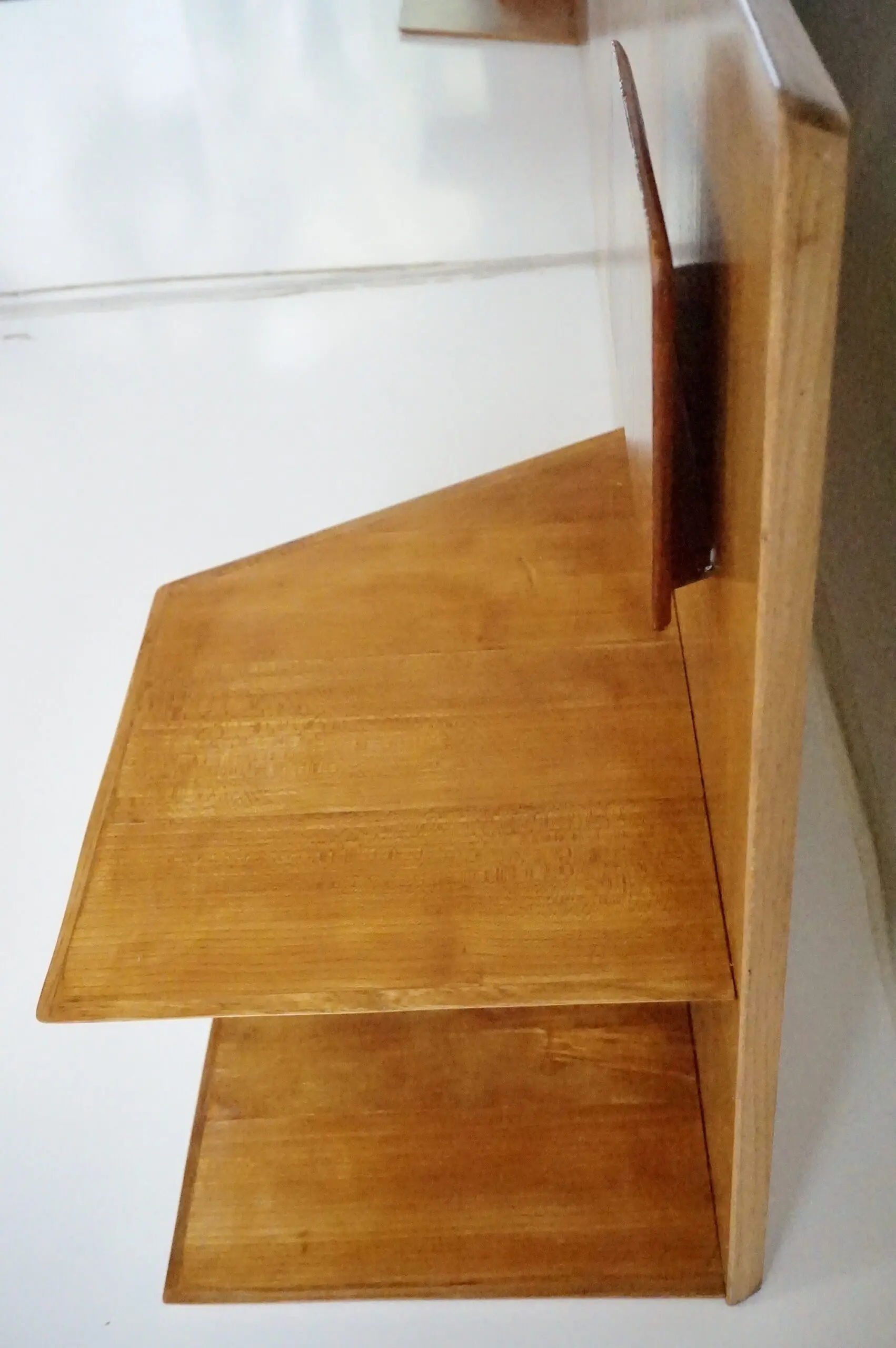 Gio Ponti pair of rare elm wood Headboards fitted bedside tables, Hotel Royal, 1955 — photo 12