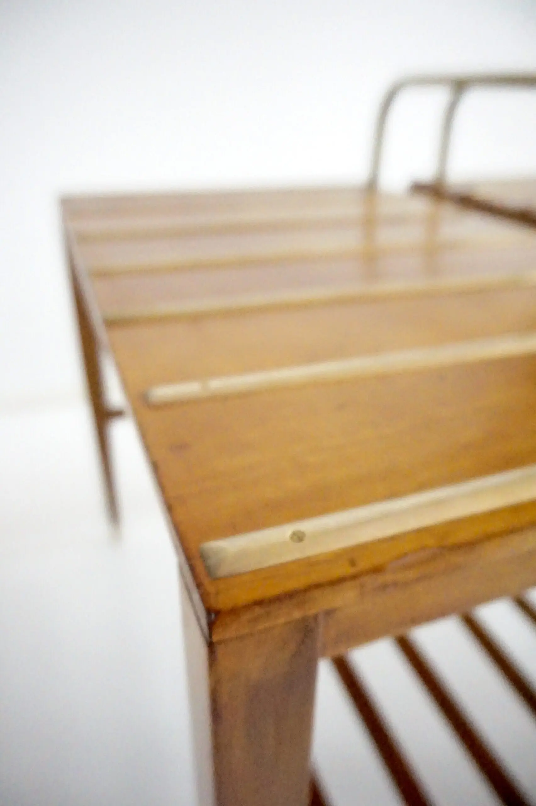 Pair of Gio Ponti Walnut Side Tables, Luggage Racks for Hotel Royal Naples, 1955 — photo 10