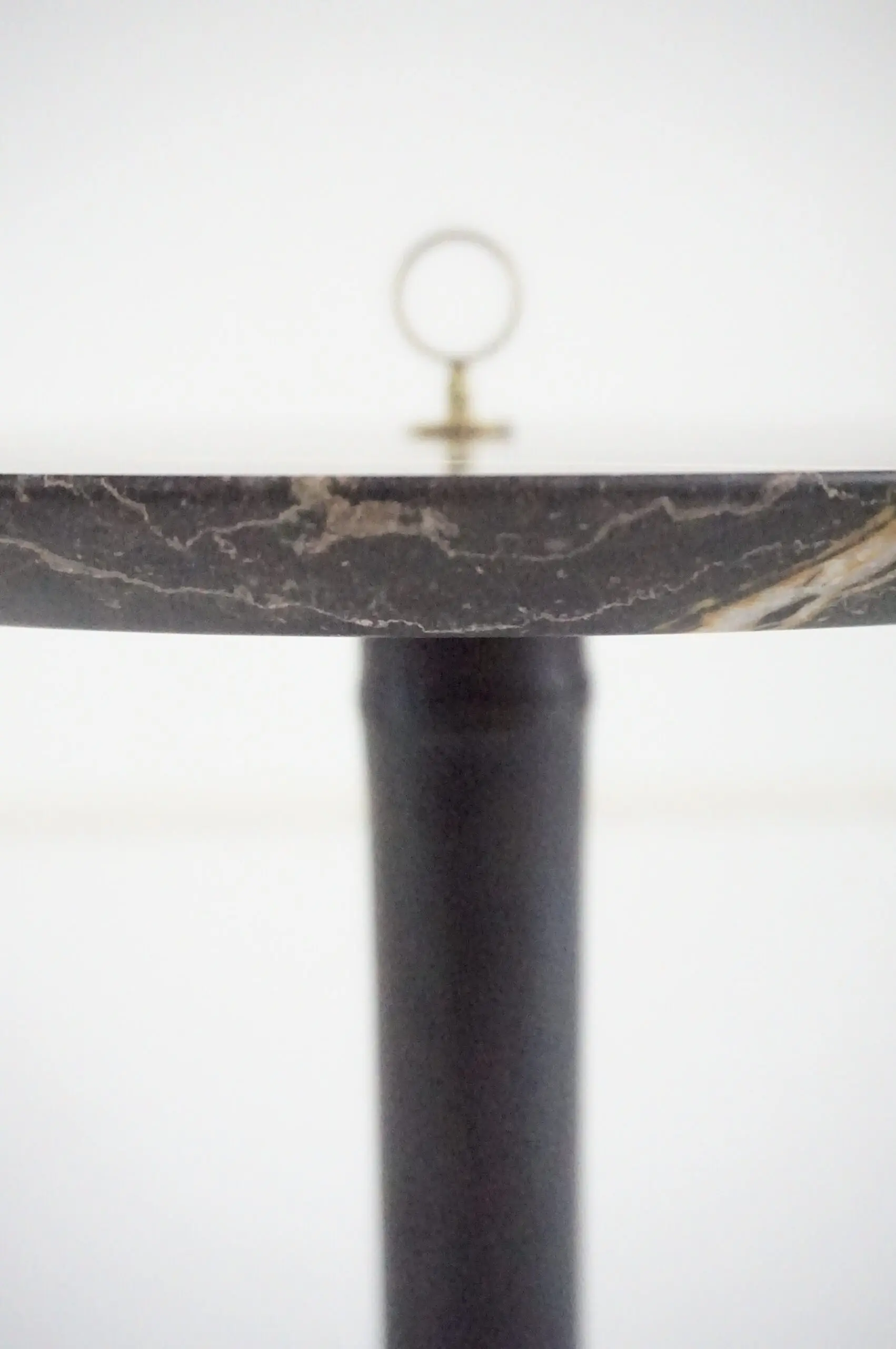 Round Gueridon Side Table marble, bamboo and brass, C-NOIRE, Lorenzo Ciompi 2025 — photo 9