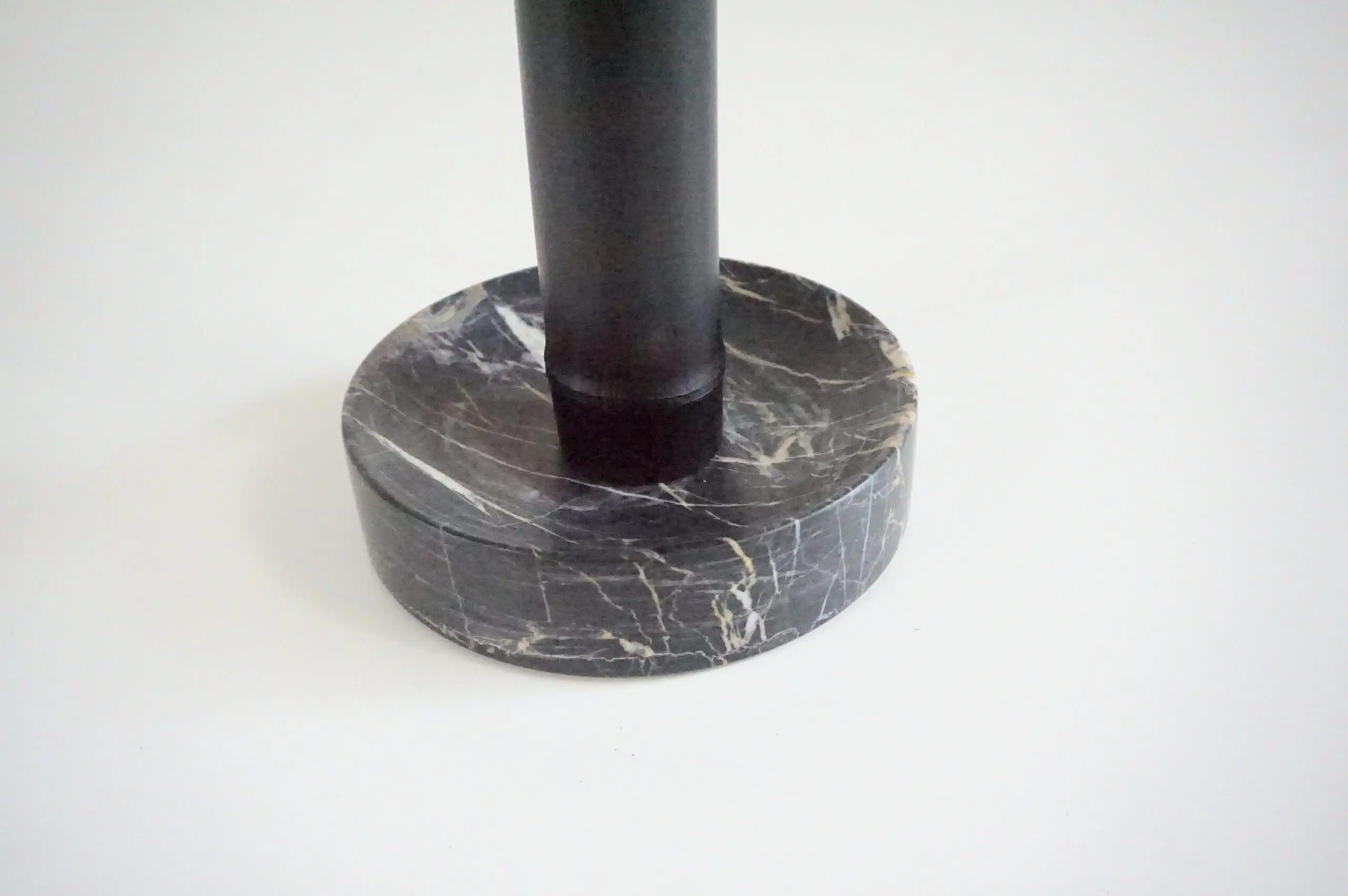 Round Gueridon Side Table marble, bamboo and brass, C-NOIRE, Lorenzo Ciompi 2025 — photo 10