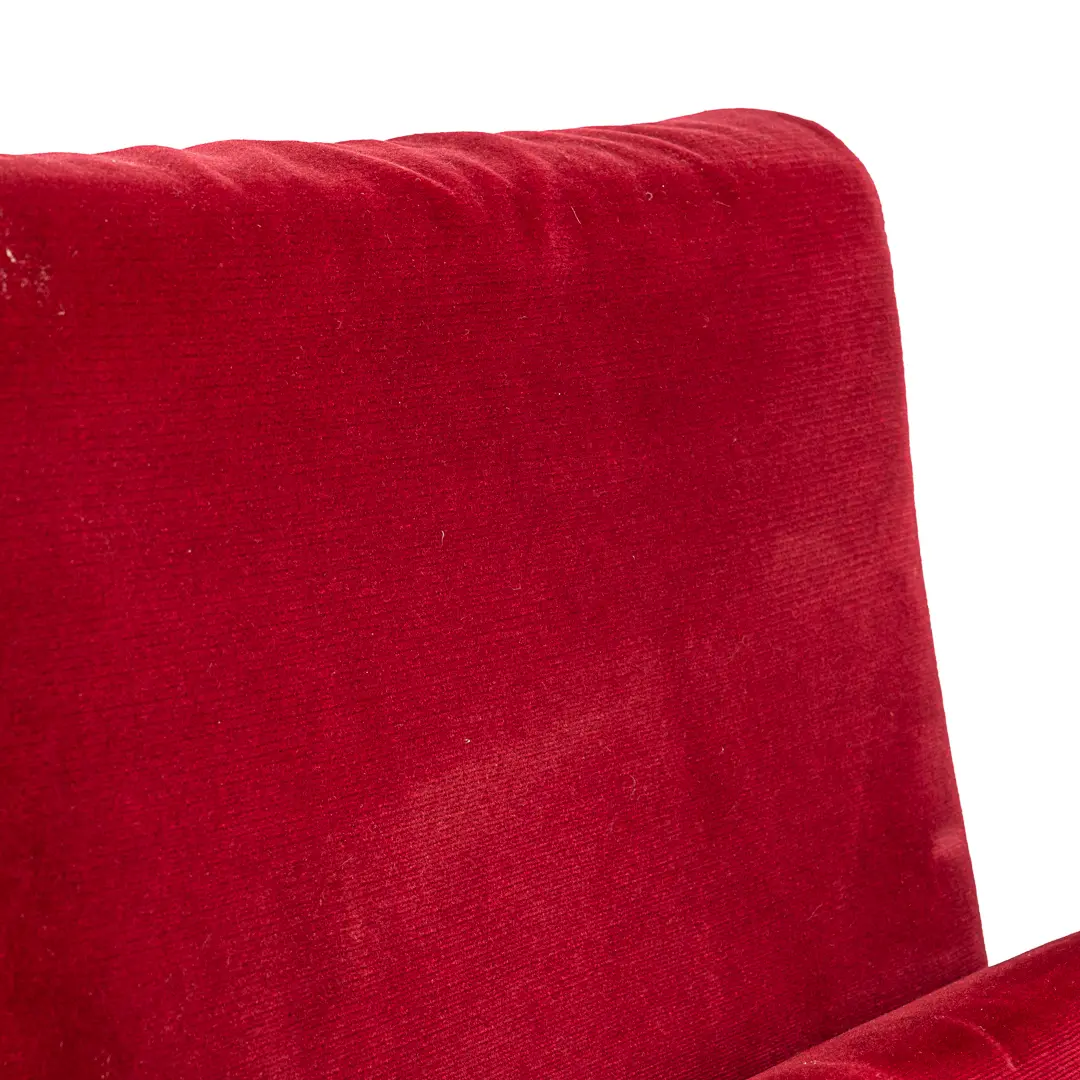 Set of 12 Red Velvet Carlo Scarpa Theatre Chairs, from the Auditorium Roma, 1960 — photo 17