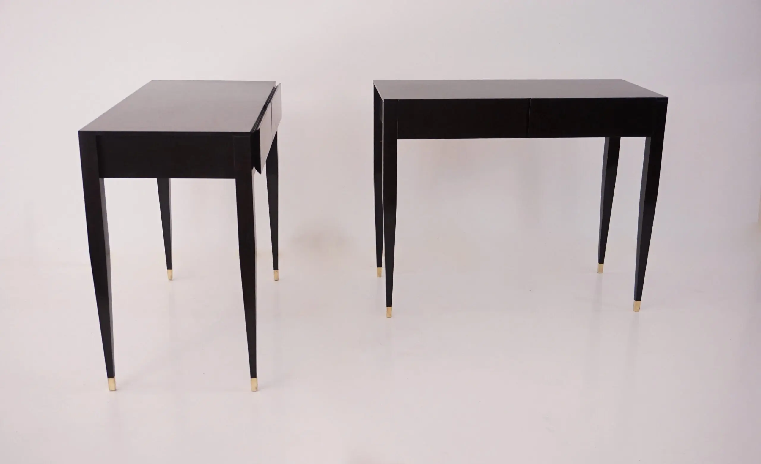 Gio Ponti black lacquered console vanity table  from Hotel Royal, 1955 — photo 13