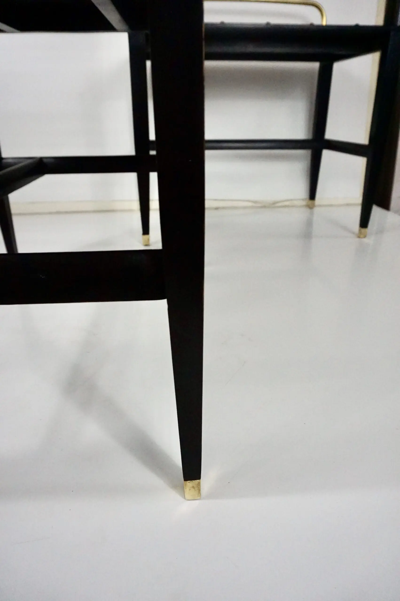 pair Gio Ponti Black Lacquered Side Tables from Hotel Royal, Naples, 1955 — photo 10