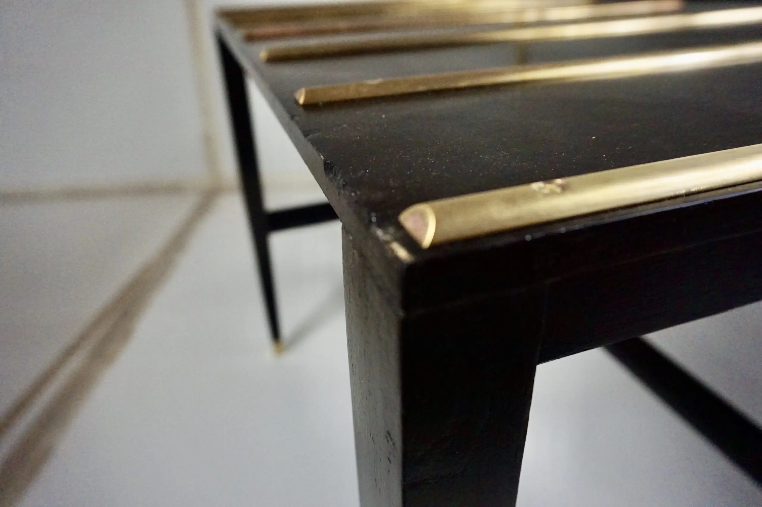 pair Gio Ponti Black Lacquered Side Tables from Hotel Royal, Naples, 1955 — photo 12