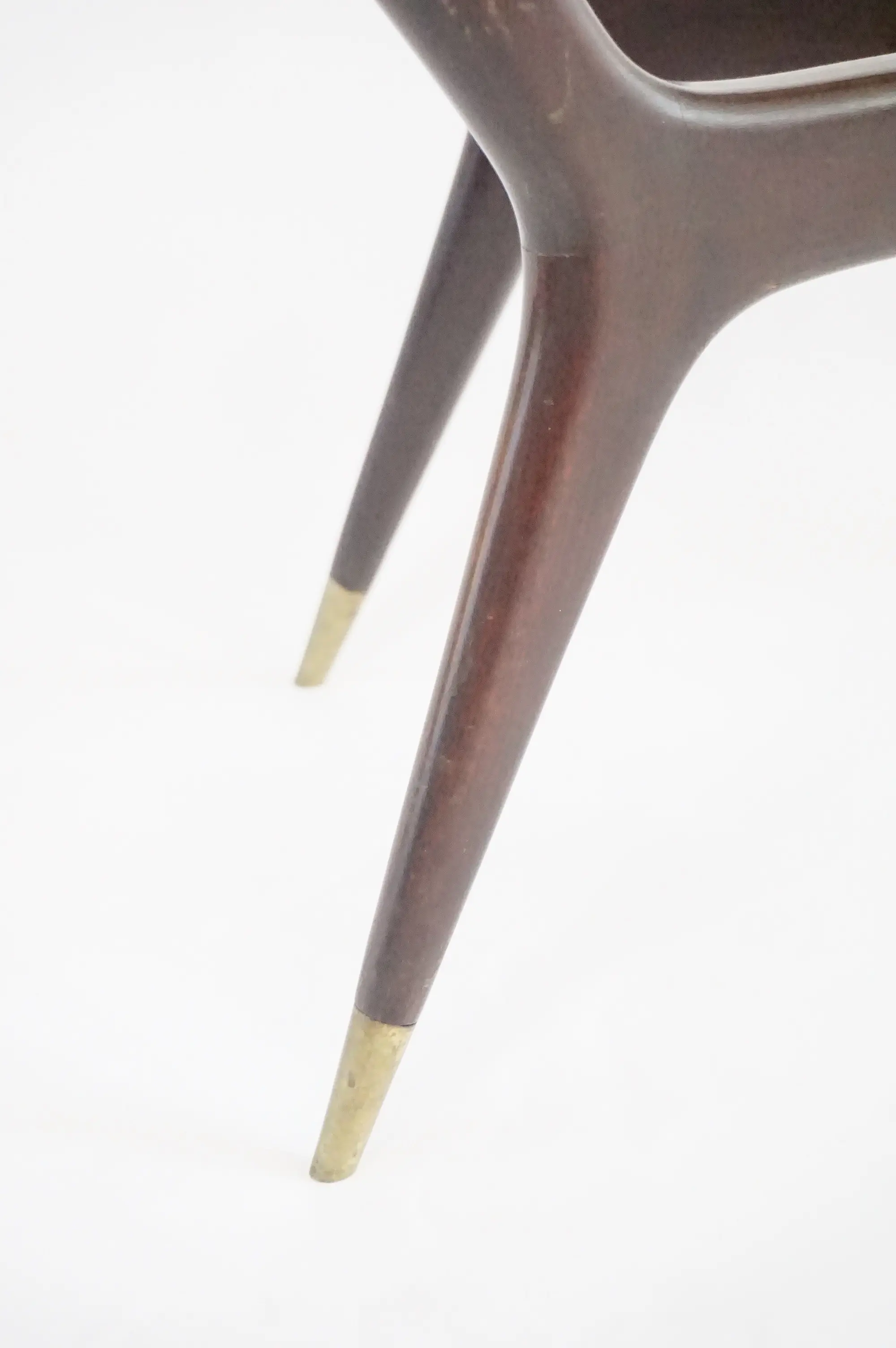 large Gio Ponti coffee table, walnut and Fontana arte thick glass, 1940 — photo 13