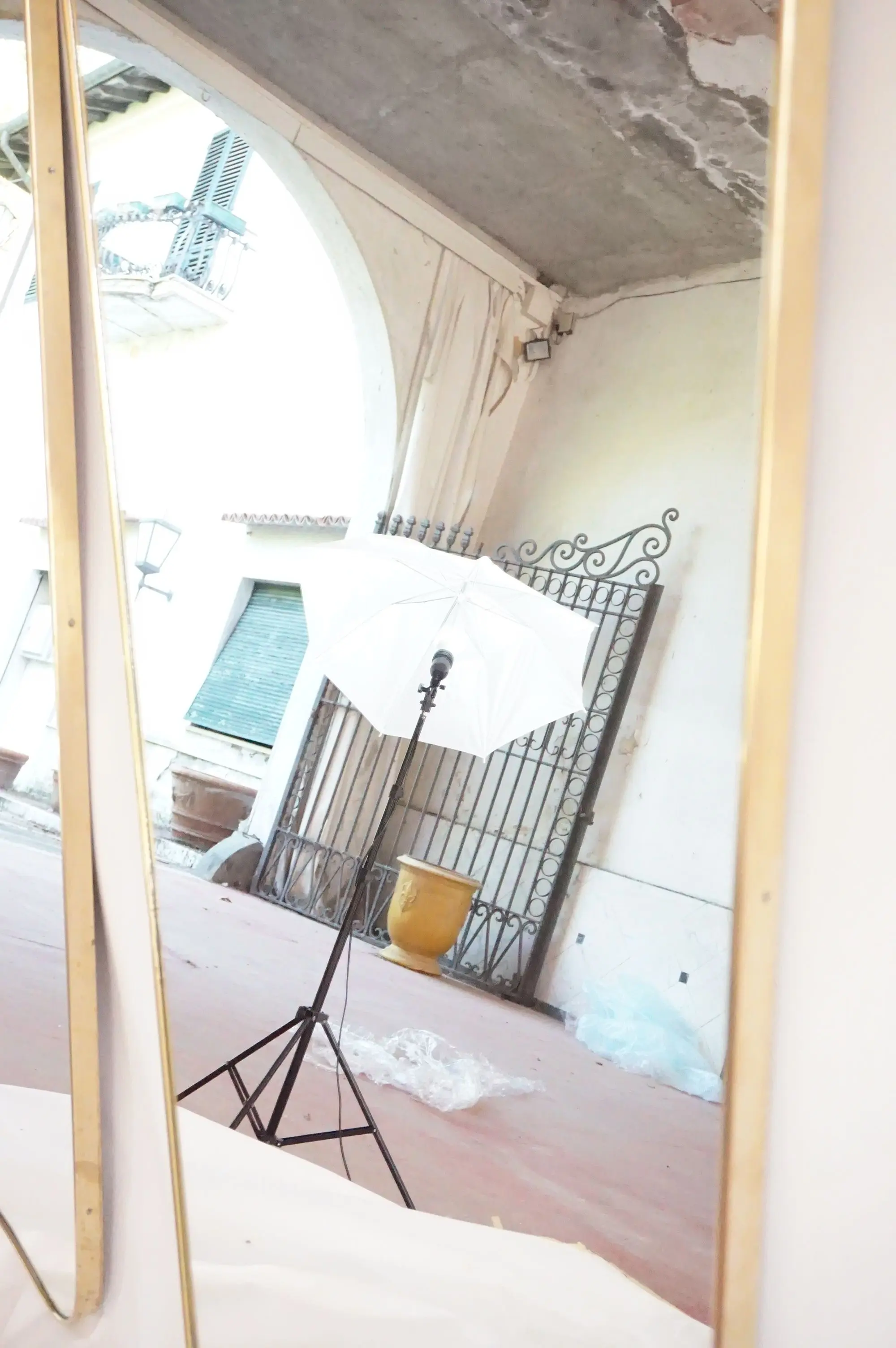 pair of large Gio Ponti wall mirrors from Hotel Bristol Merano, 1950 — photo 16