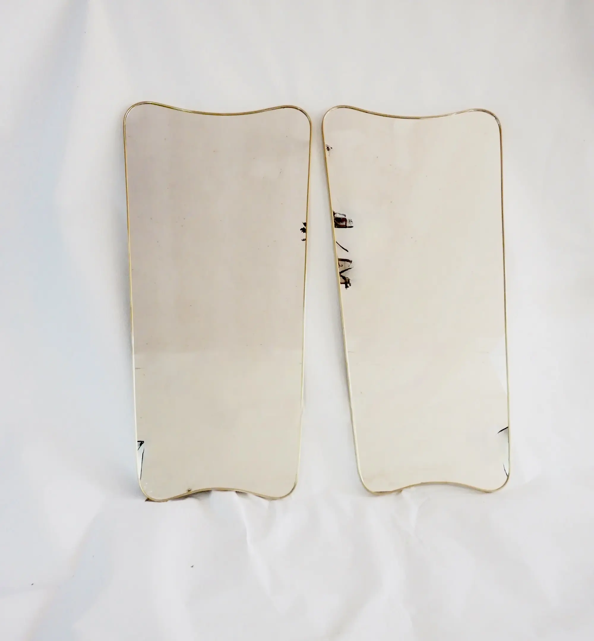 pair of large Gio Ponti wall mirrors from Hotel Bristol Merano, 1950 — image 2