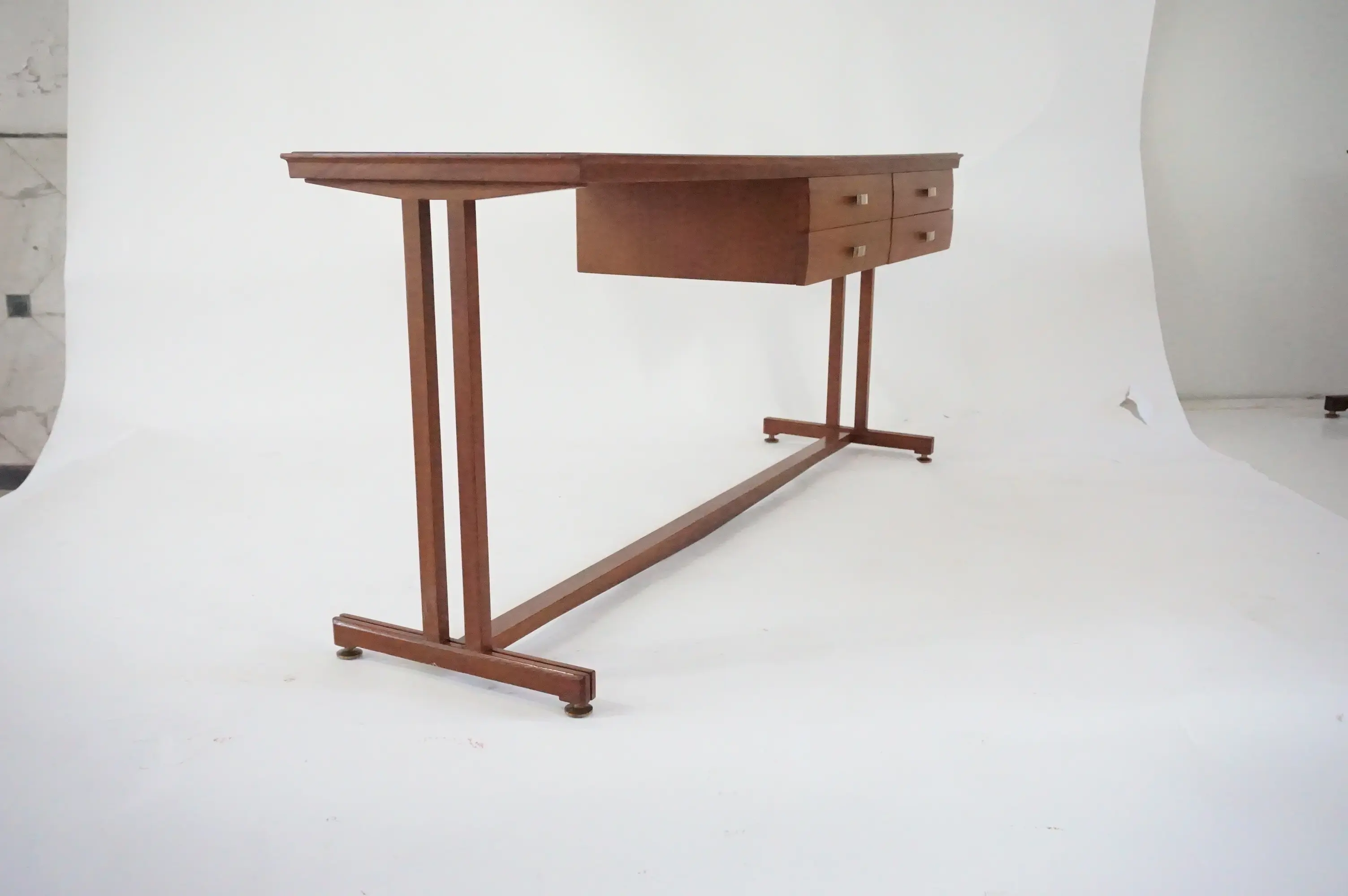 pair of Silvio Cavatorta large consolle tables, dressing tables, 1950 — photo 17