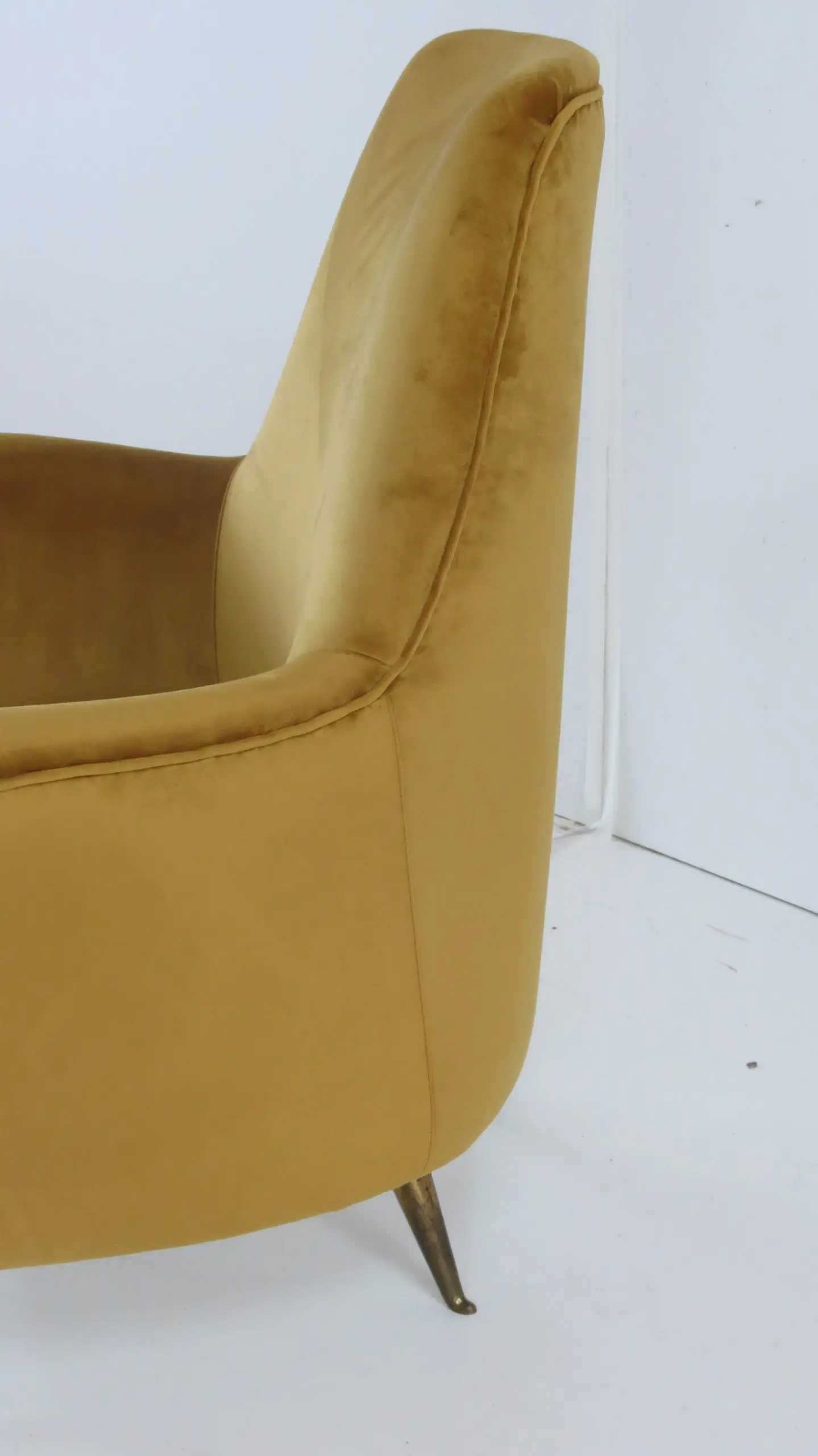 Pair of Rare Gold Ico & Luisa Parisi Armchairs by Isa, 1952 — photo 18